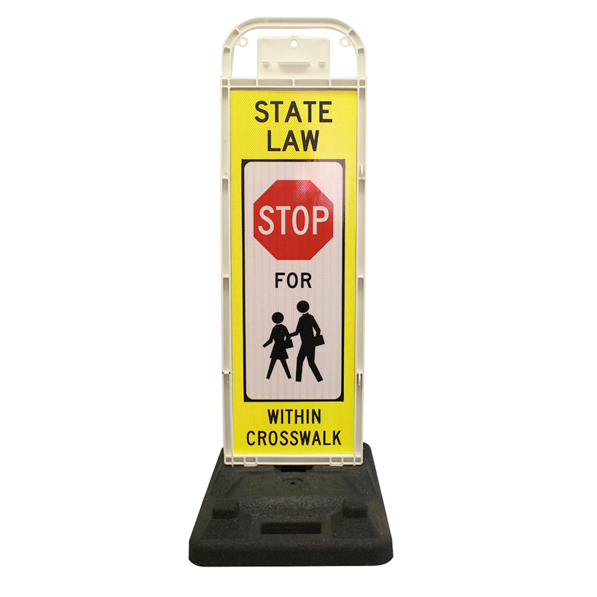 Eastern Metal, Vertical Panel w/32lb. Base, Height 36 in, Width 12 in, Model# VP-6536-STOP-FB-SZ