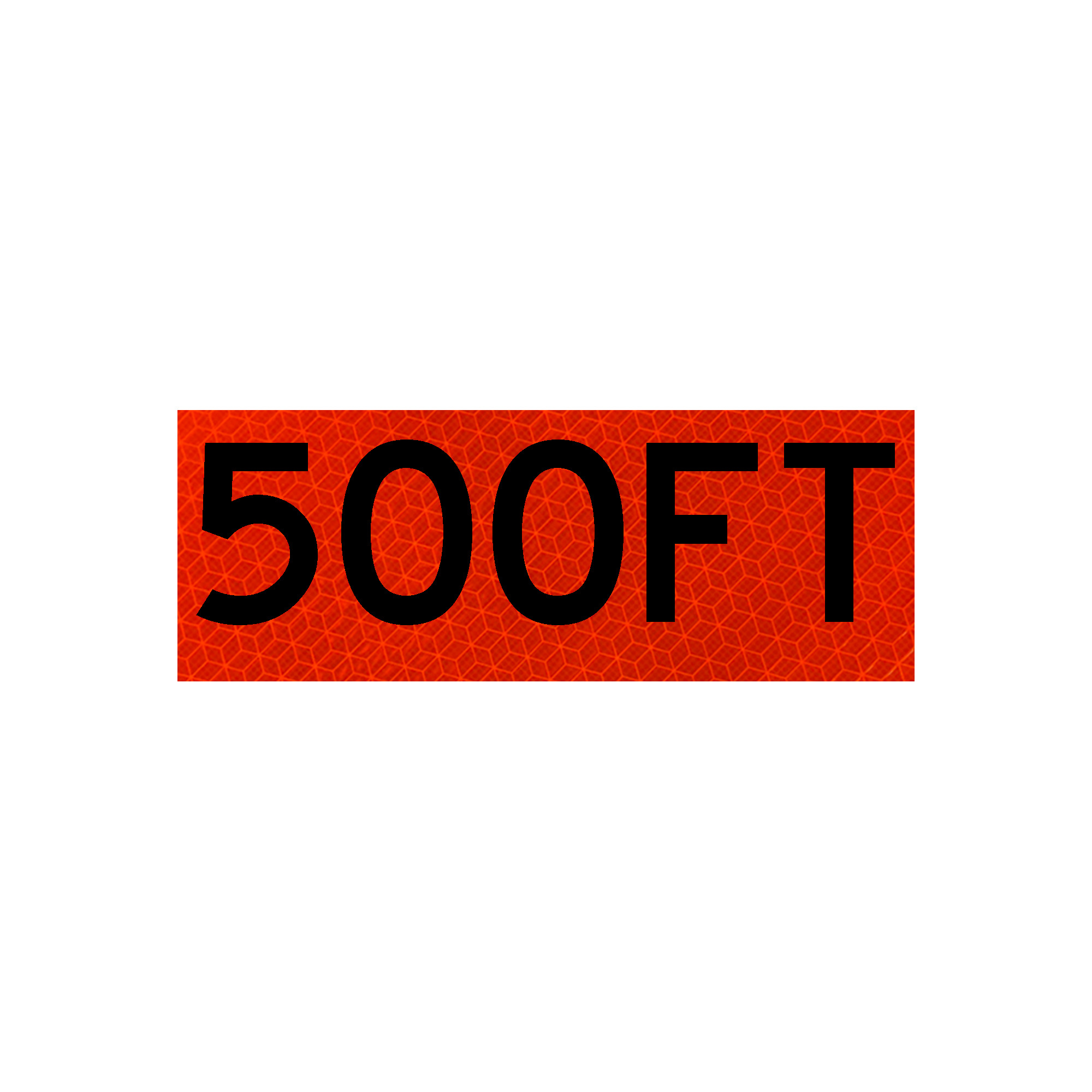 Eastern Metal, 19in.X7in. Marathon OVERLAY, Sign Message 500 FT, Height ...