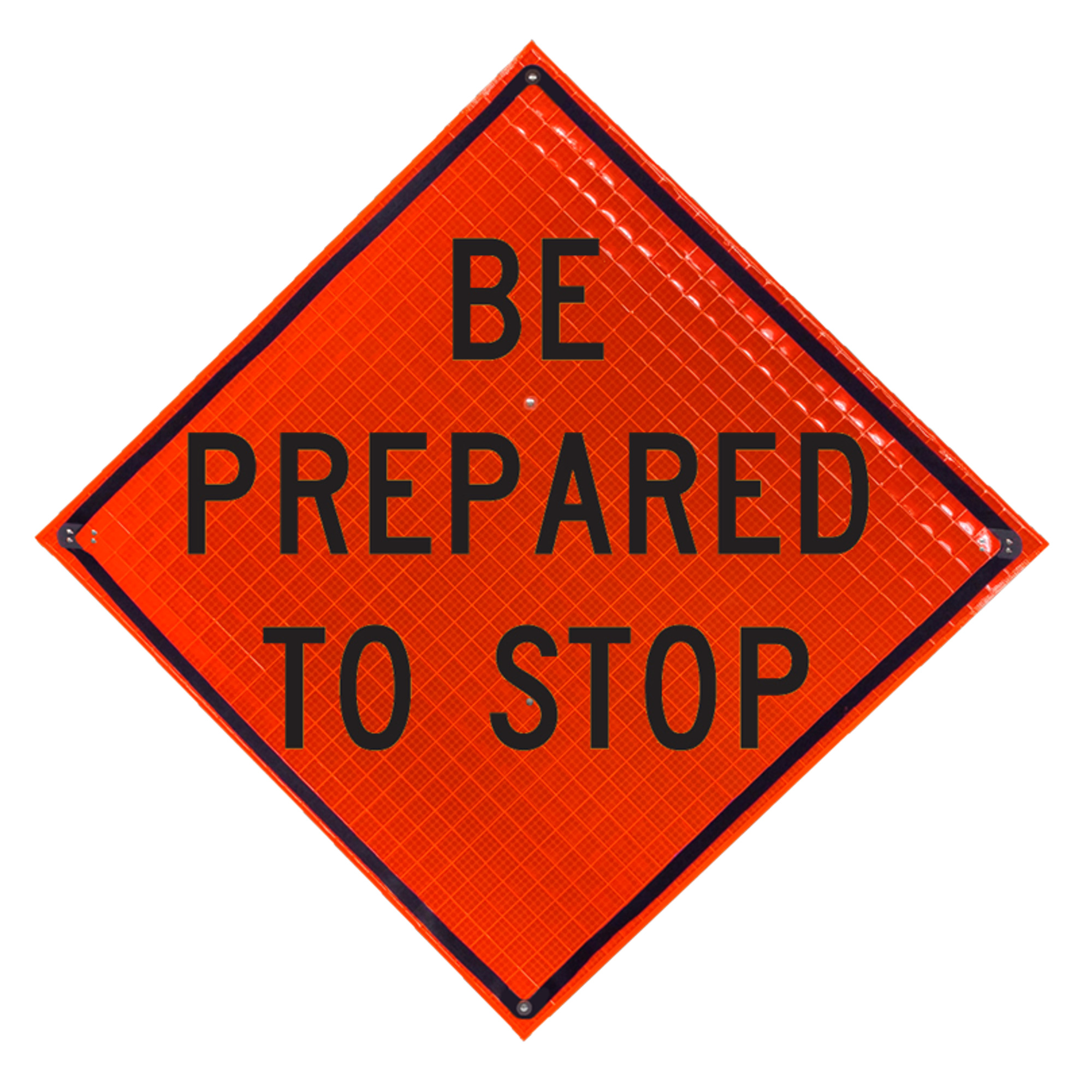 Eastern Metal, Super Bright Roll-up Sign, Height 48 in, Width 48 in, Model# C-48-SBO-4LEX-BPTS