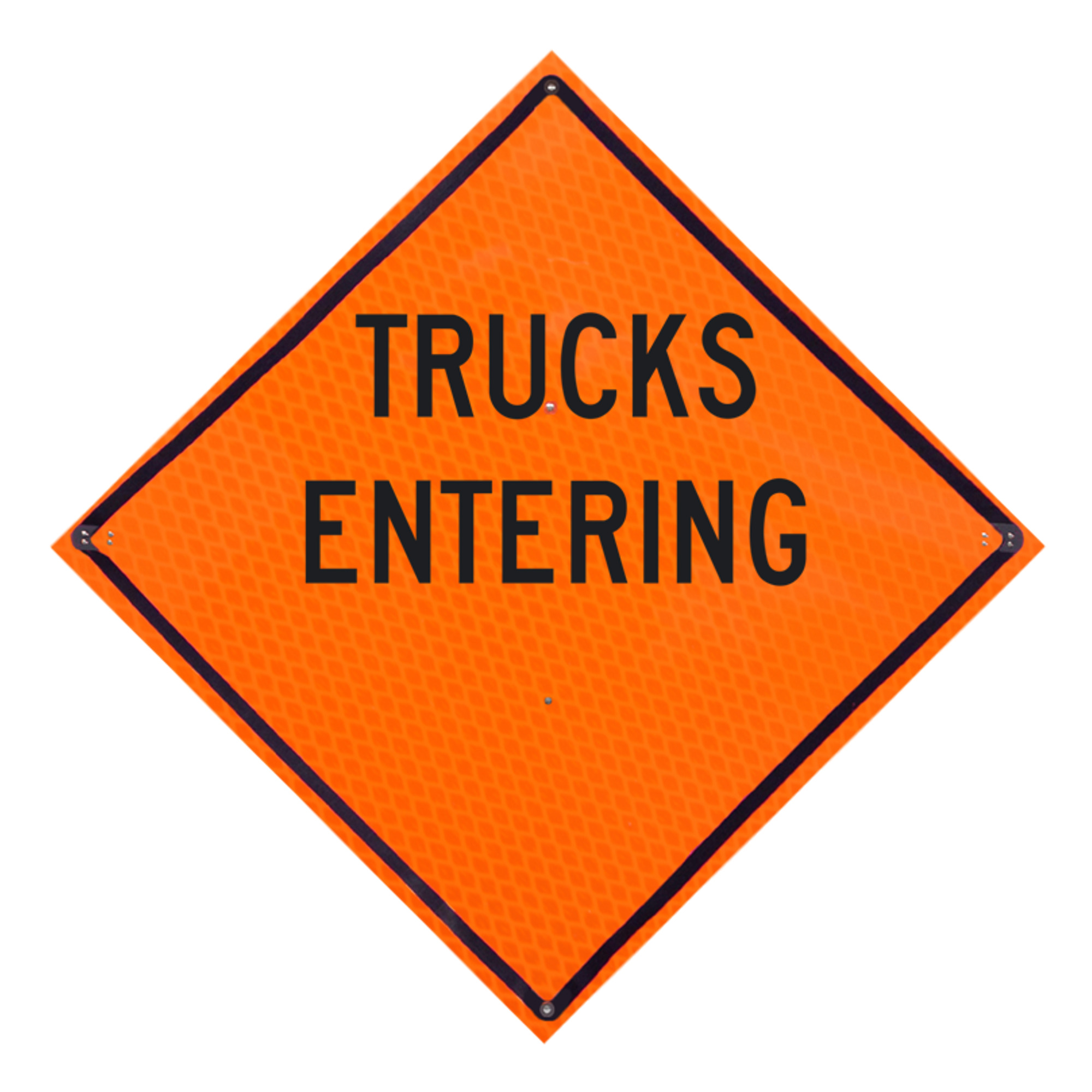 Eastern Metal, Diamond Grade Roll-up Sign, Height 36 in, Width 36 in, Model# C-36-DGO-4LEX-TE