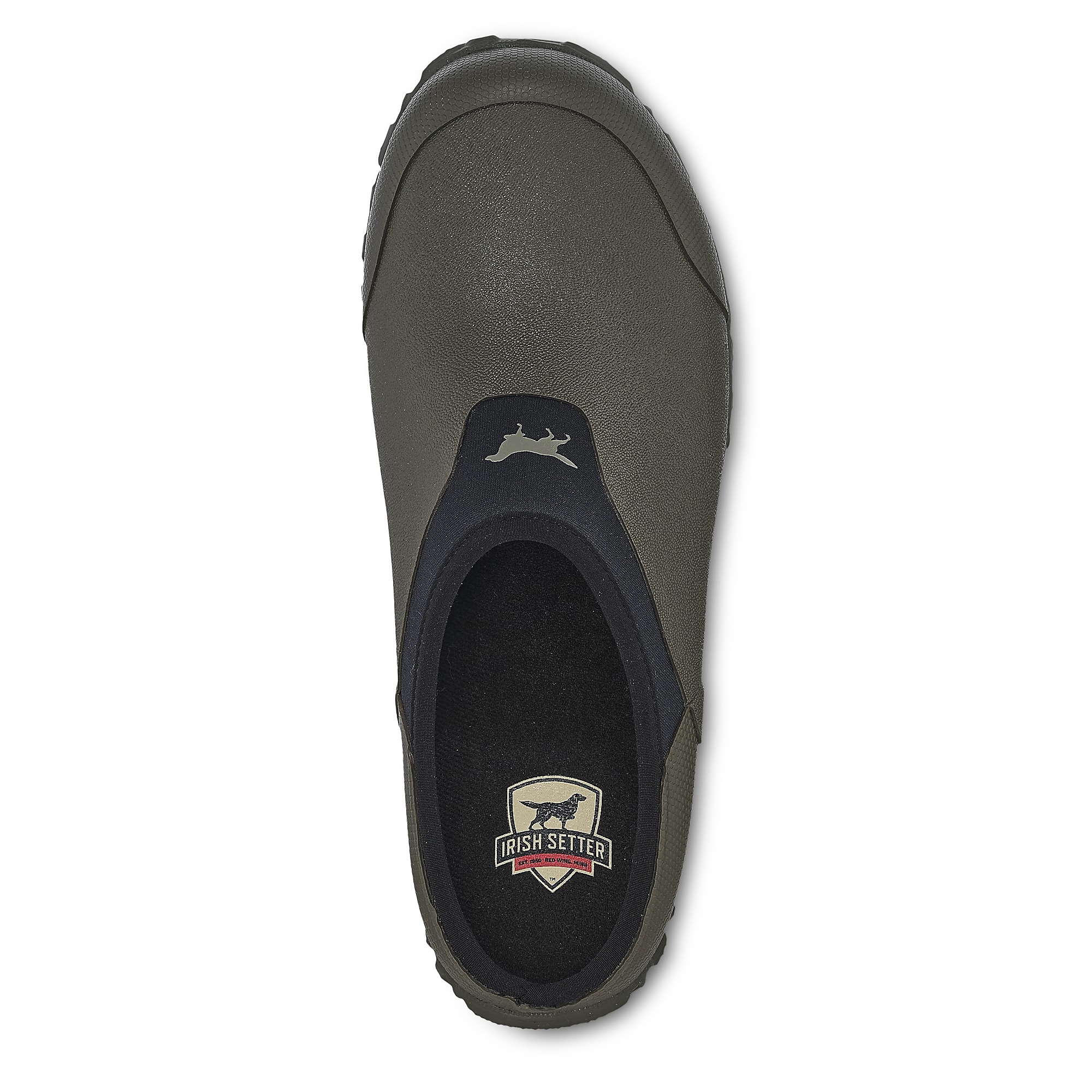 Irish Setter Mudpaw Unisex SlipOn Rubber Waterproof Shoe, Size 13, Width Wide, Color Gray