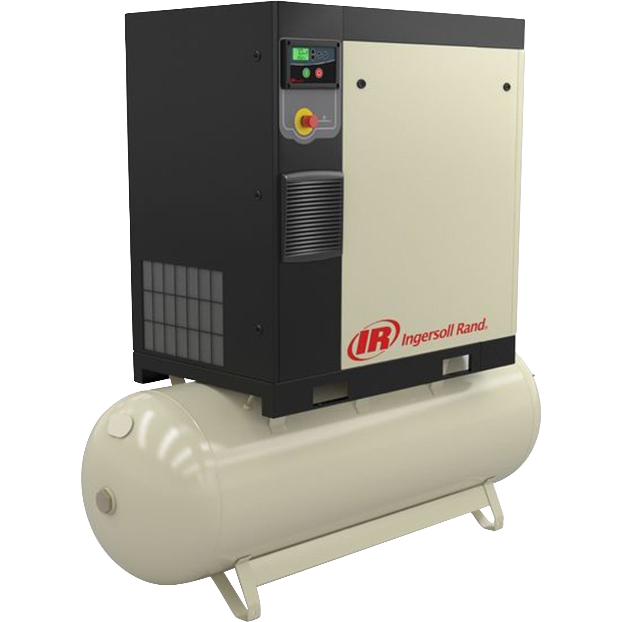 Ingersoll Rand Rotary Screw Air Compressor, 230 Volts, 1-Phase, .7.5 HP, 27.5 CFM @ 125 PSI, 80 Gallon, Model# 48670681