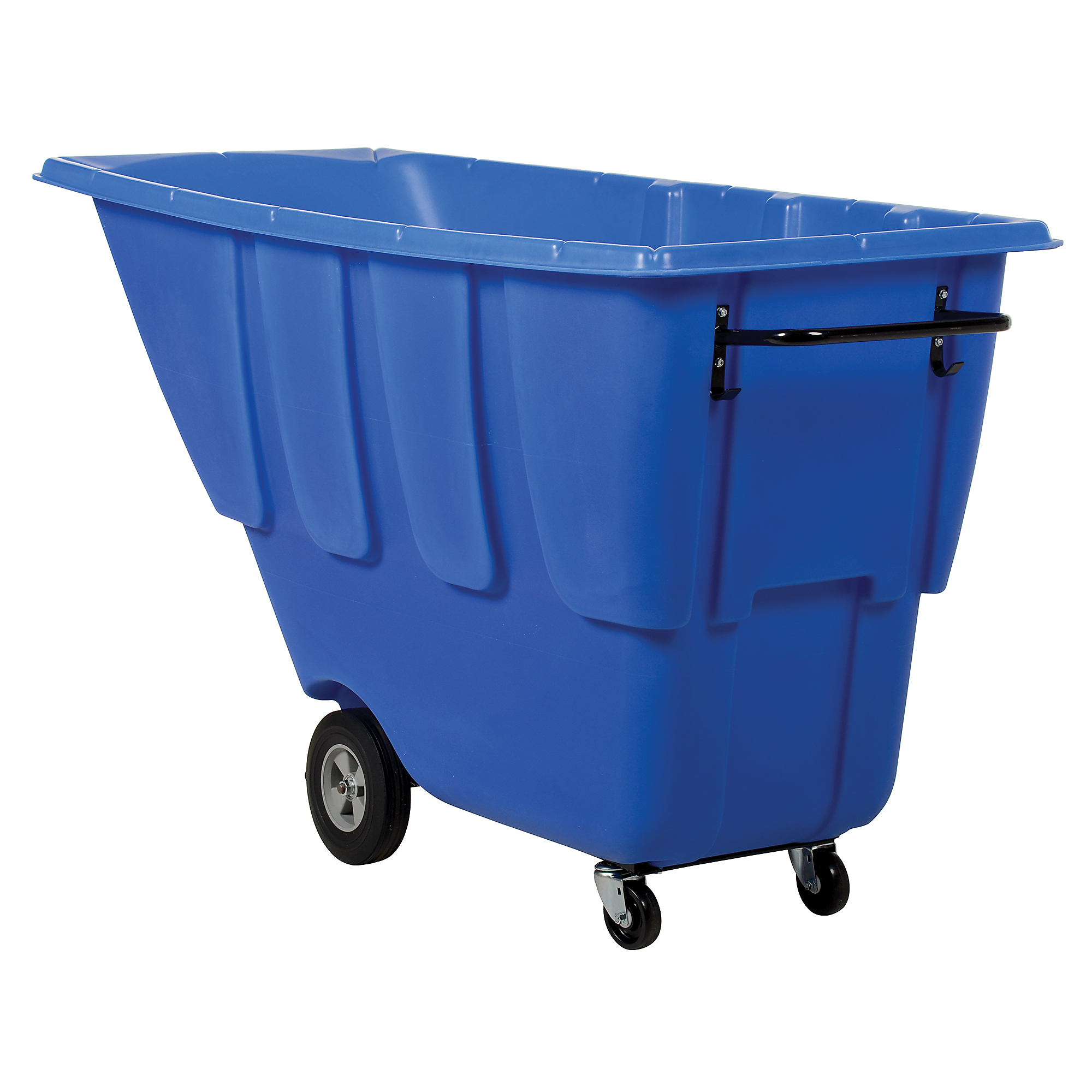 Vestil Plastic Light Duty Tilt Truck 1 Cubic Yard 850 Lb. Capacity Blue