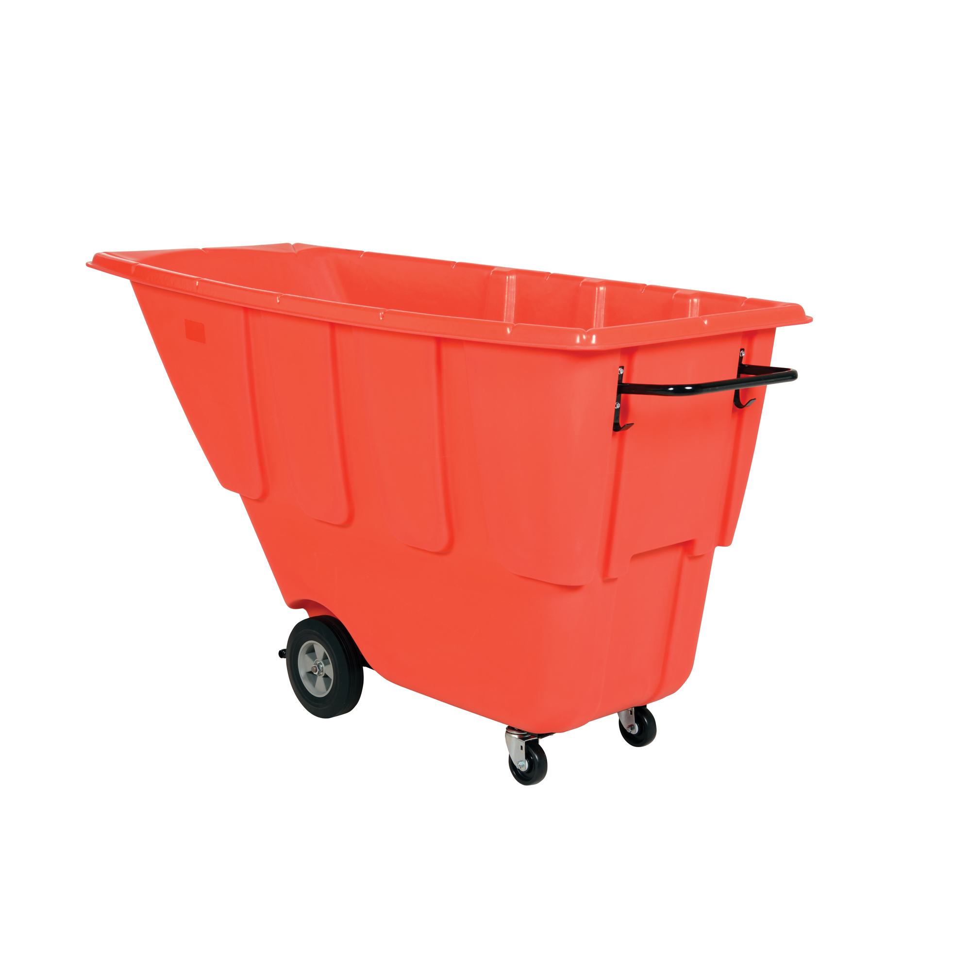 Vestil 1 CU YD LD Tilt Truck .85K Red, Capacity 850 lb, Color Red, Material Plastic, Model# TDT-100-LD-RED