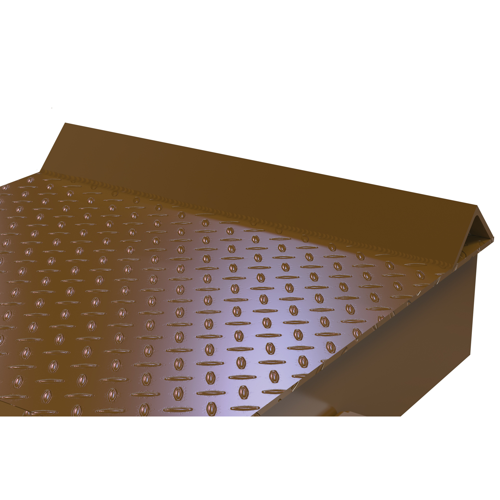 Vestil Steel Wheel Riser with Roll-Off Guard - 40000 Lb. Capacity, Fork Pockets, Non-Slip Tread, Model# SWR-ROG-24-6-48