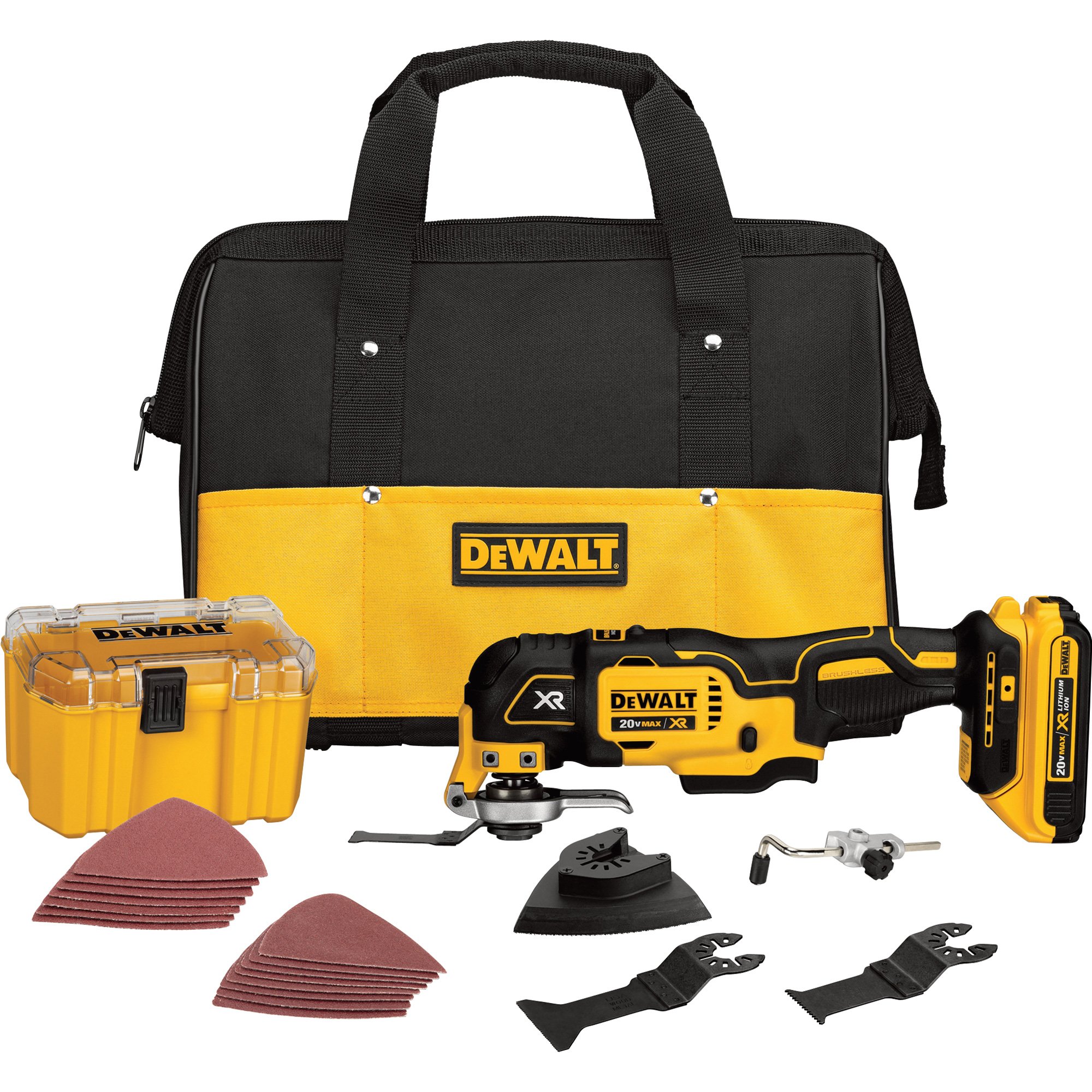 Cordless Oscillating Tool for Dewalt 20V Battery, 6 Variable Speed  Brushless-Motor Tool, Oscillating Multi Tool Kit for Cutting Wood Drywall  Nails Remove Grout & Sanding(Battery Not Included) 