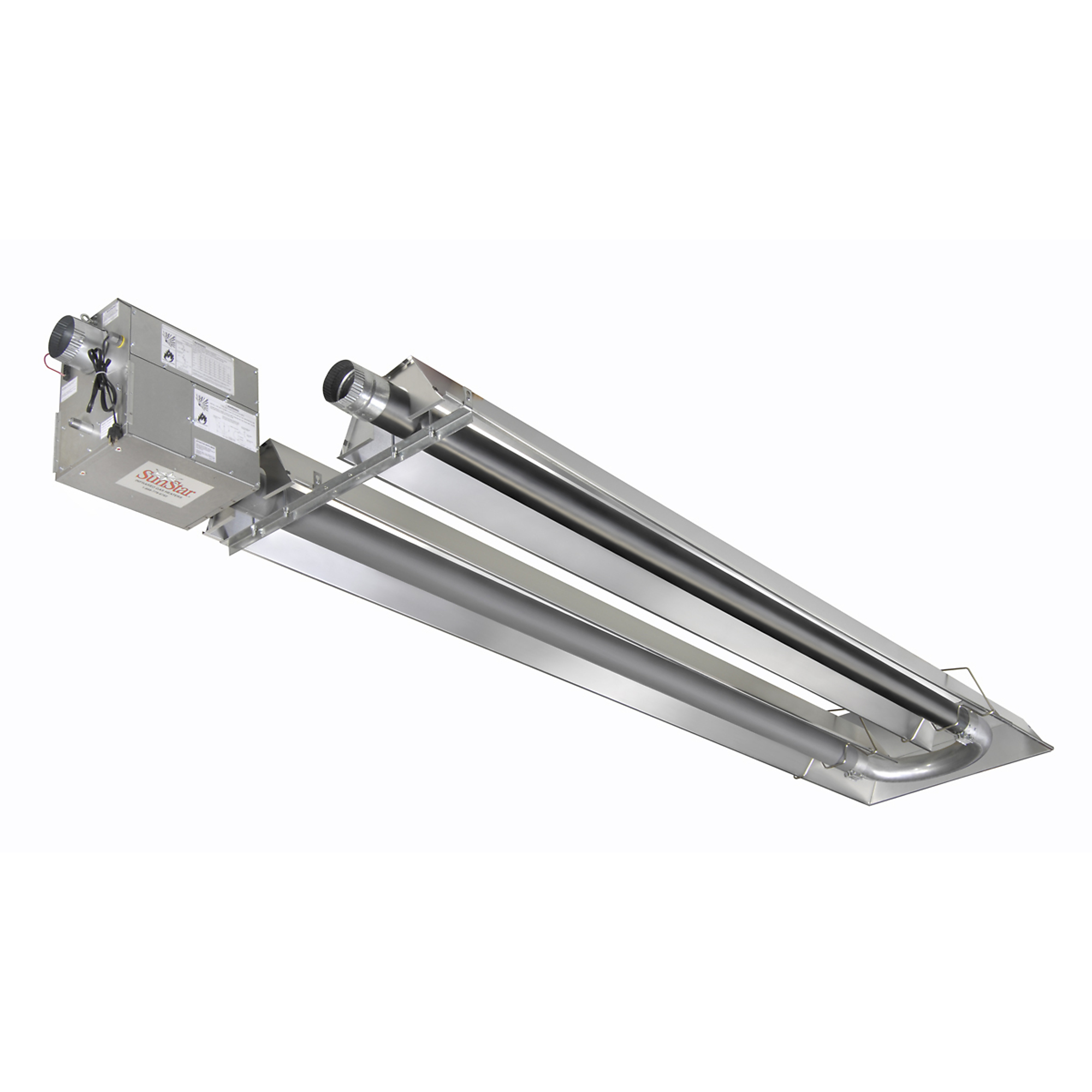 SunStar, U-Tube Positive Pressure Infrared Tube Heater, Fuel Type Natural Gas, Heat Output 75000 Btu/hour, Heat Type Infrared, Model# SPU75-30-N5