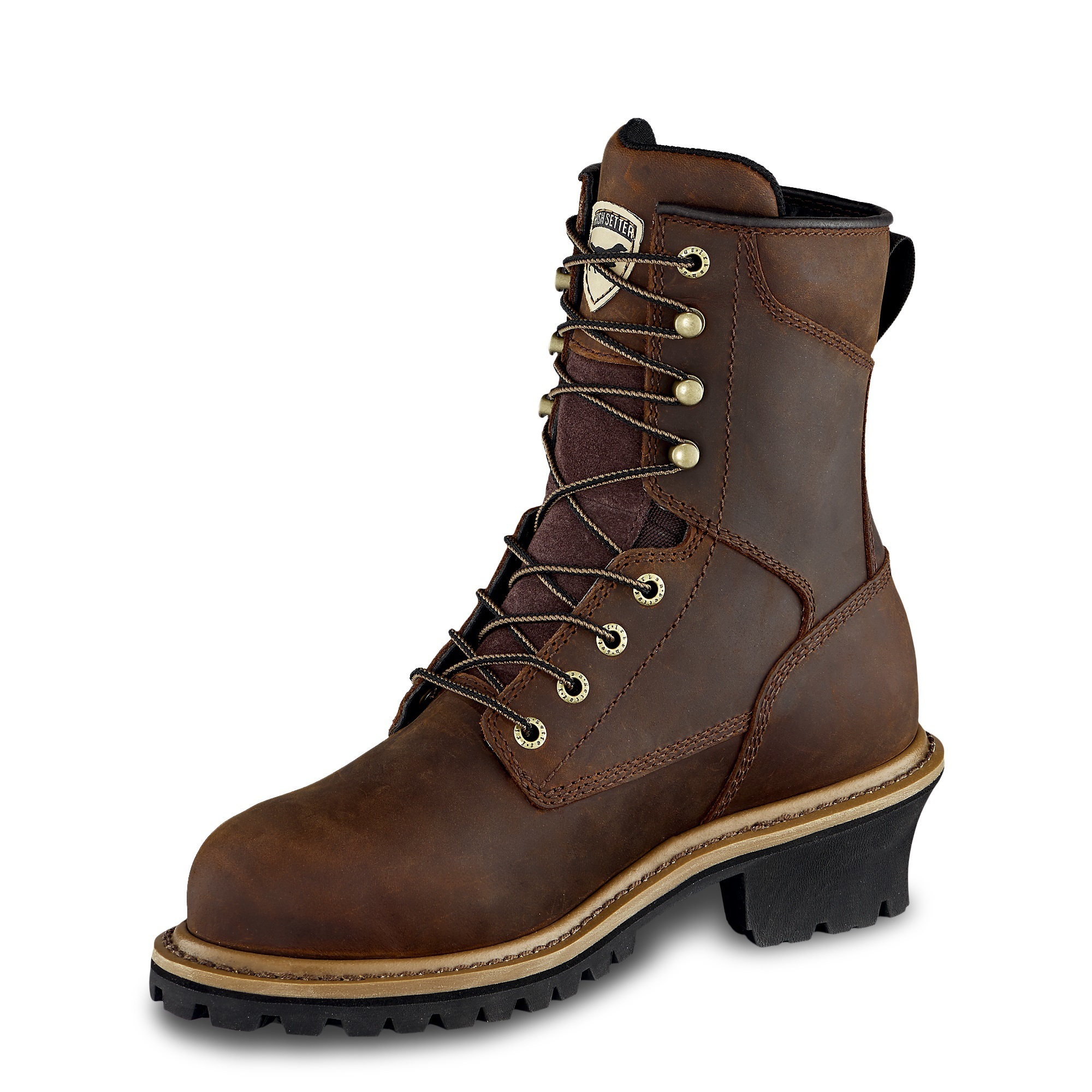 Irish Setter 8in. SAFETY TOE WATERPROOF LOGGER BOOT, Size 8, Width ...