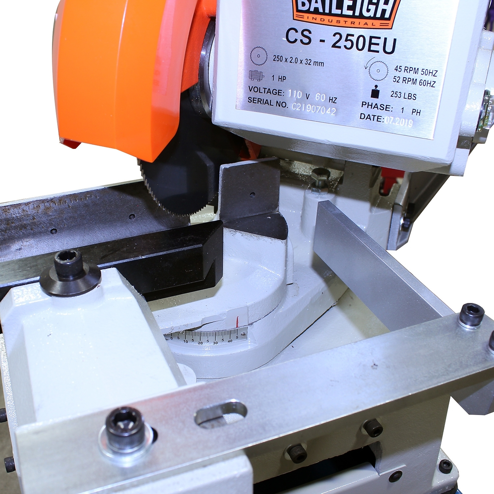 Baileigh Manual Cold Band Saw, 10in. Blade, 1 HP, Volts 110, Model# CS-250EU