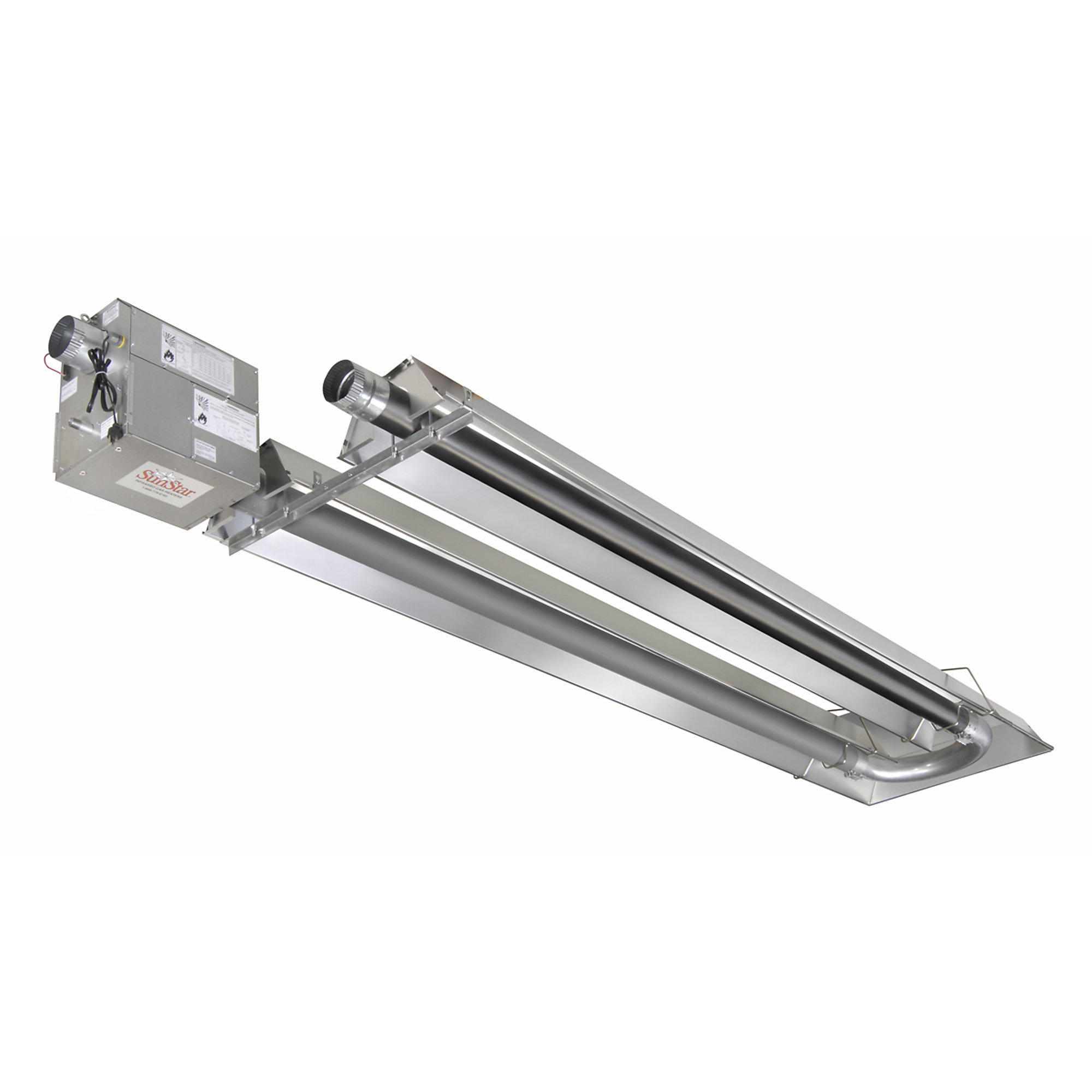 SunStar, U-Tube Positive Pressure Infrared Tube Heater, Fuel Type Natural Gas, Heat Output 100000 Btu/hour, Heat Type Infrared, Model# SPU100-40-N5
