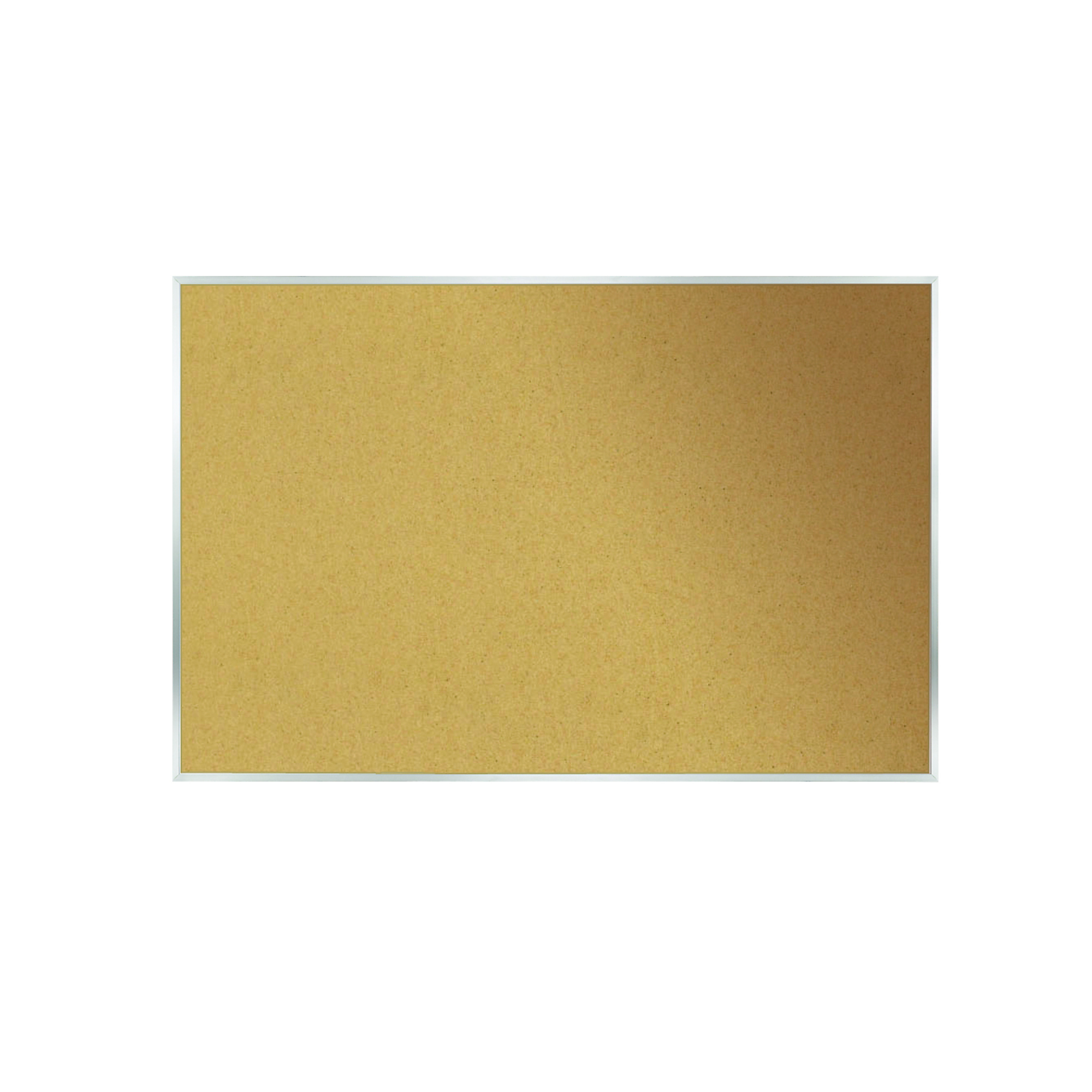 Ghent 48.5in. x 96.5in. Aluminum Frame Natural Cork Bulletin Board, Color Finish Other, Pieces (qty.) 1, Material Aluminum, Model# AK48