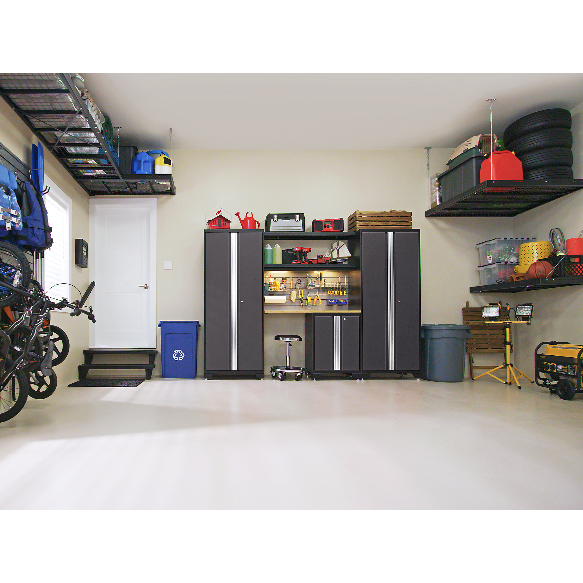 NewAge Products Bold Series 8-Pc. Steel Garage Cabinet Set - Thumbnail 3