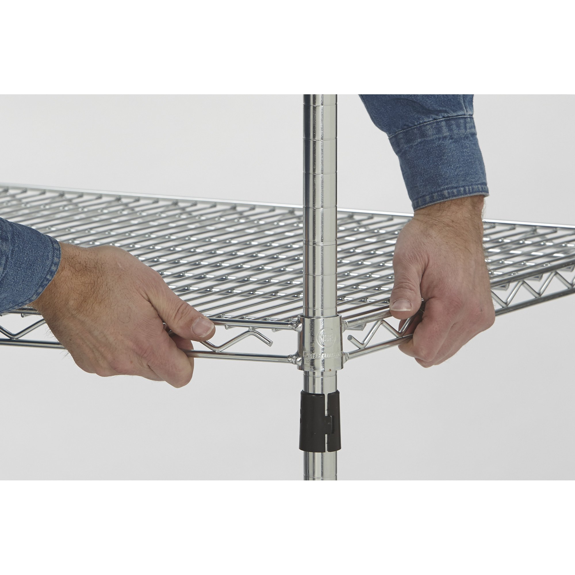 Strongway HeavyDuty Wire Shelving System — 4 Shelves, 800Lb. Capacity