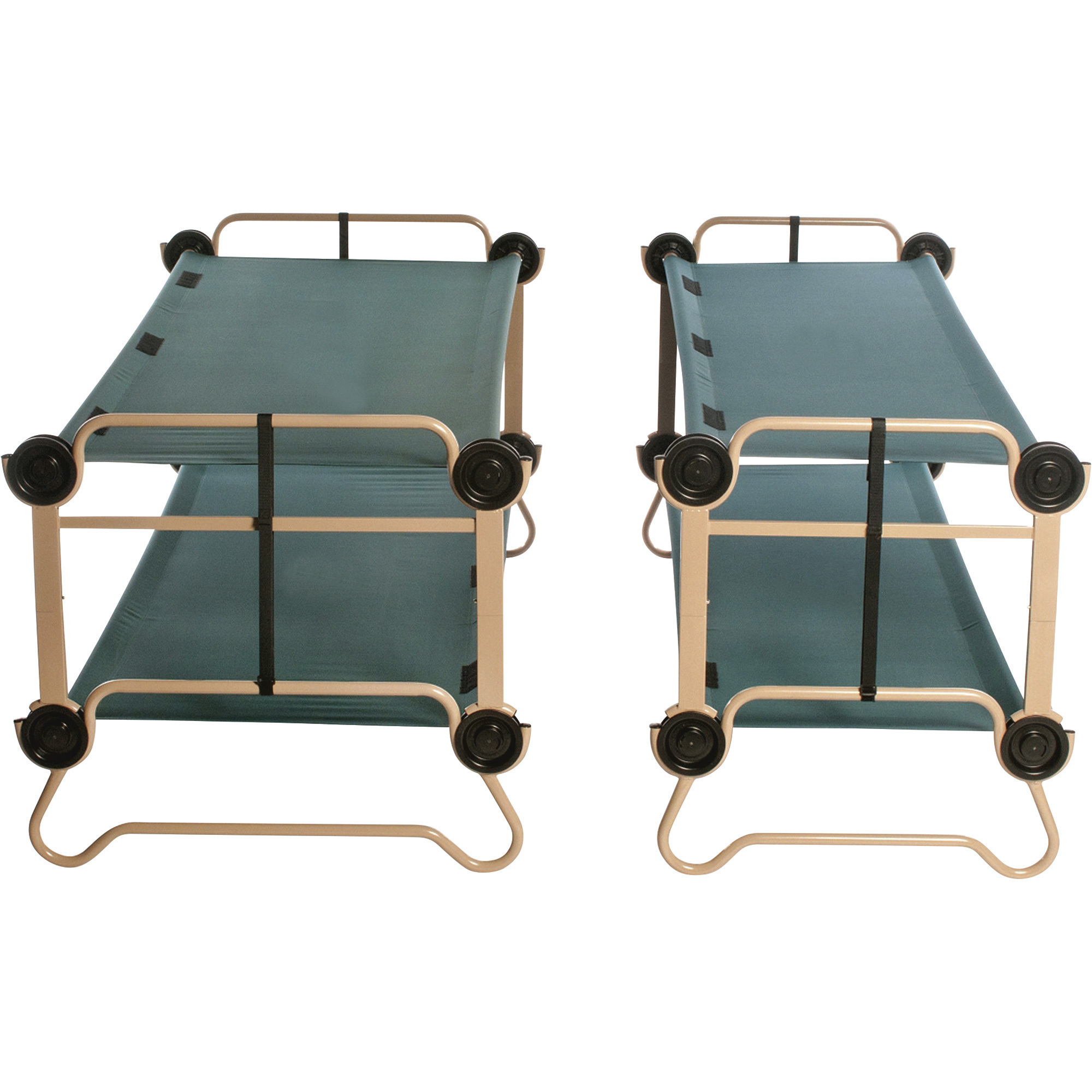 DiscOBed Camping Bunk Bed with 2 Cots — Large, Model 30001BOd