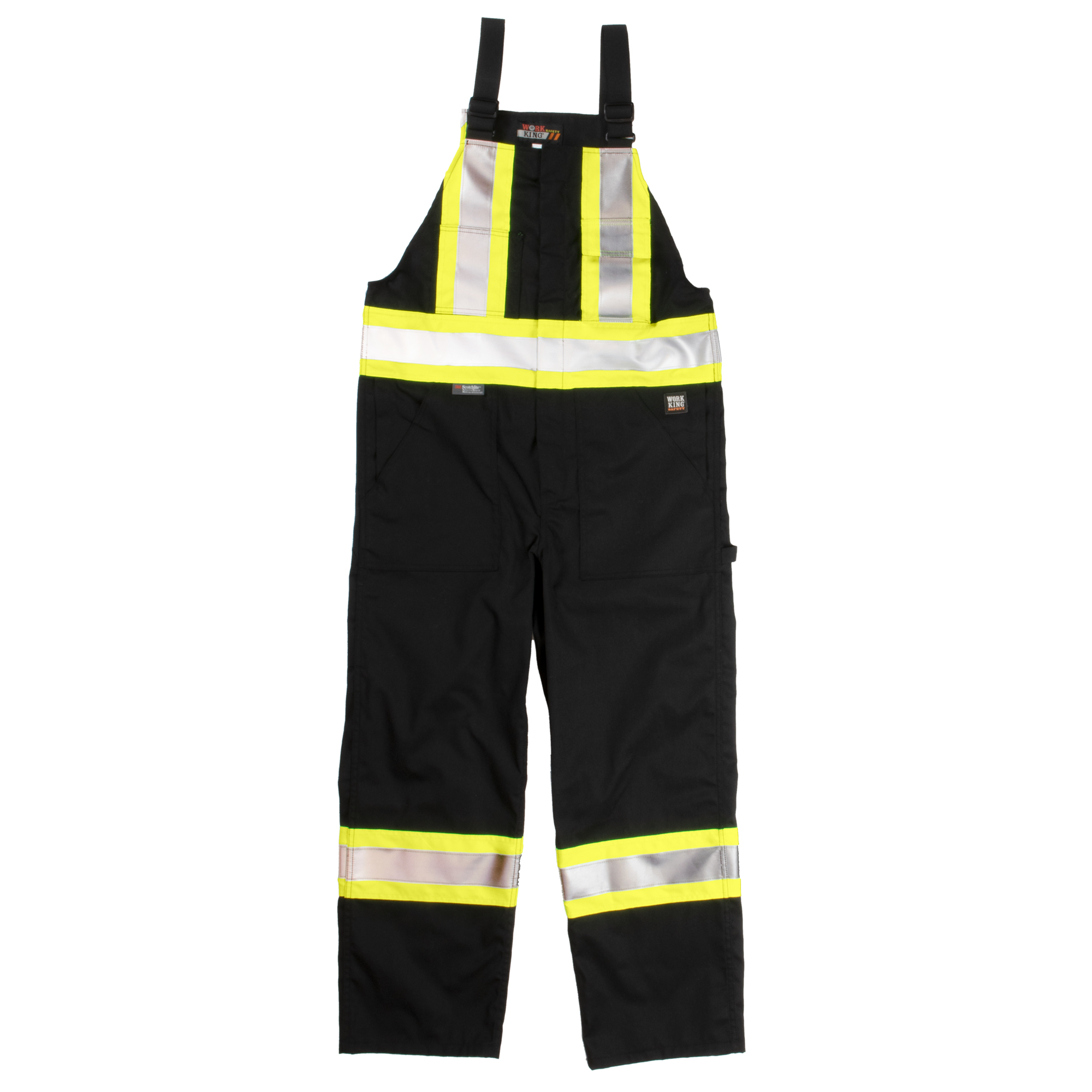 Tough Duck, Unlined Safety Overall, Size 3XL, Color Black, Model# S76921