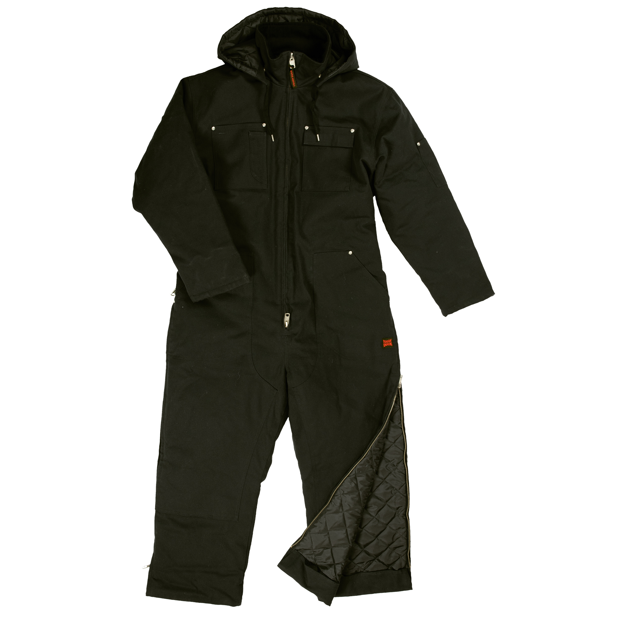Tough Duck, Insulated Duck Coverall, Size 4XL, Color Black, Model