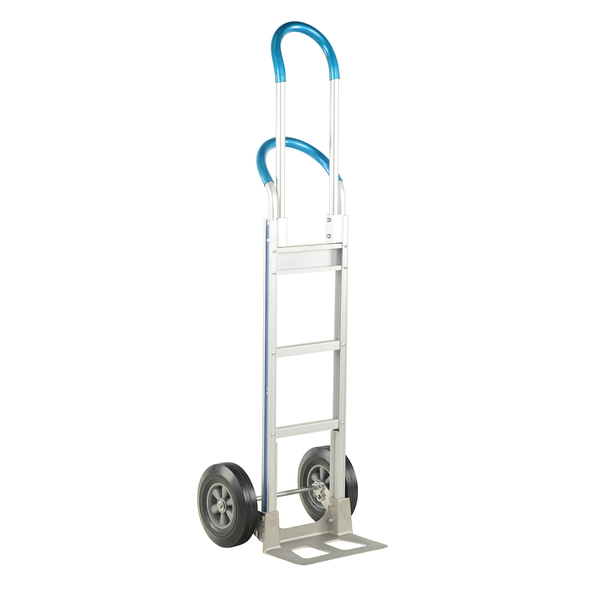 Vestil Aluminum Double Loop Hand Truck - 500 lb Capacity, 62.813in. Height, Pneumatic Tires, Model# ALUM-LOOP-H-HR