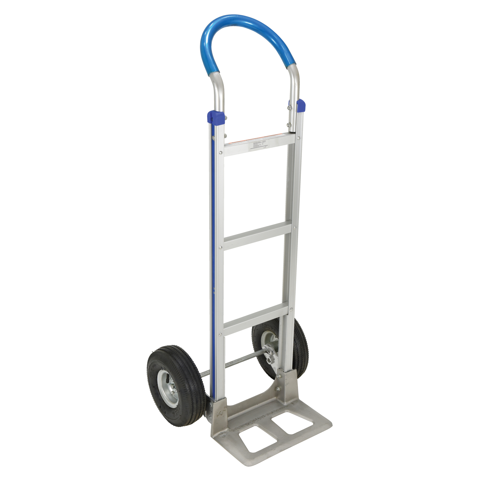 Vestil Aluminum Single Loop Hand Truck - 49.25in. Height, 500-Lb. Capacity, Pneumatic Tires, Model# ALUM-LOOP