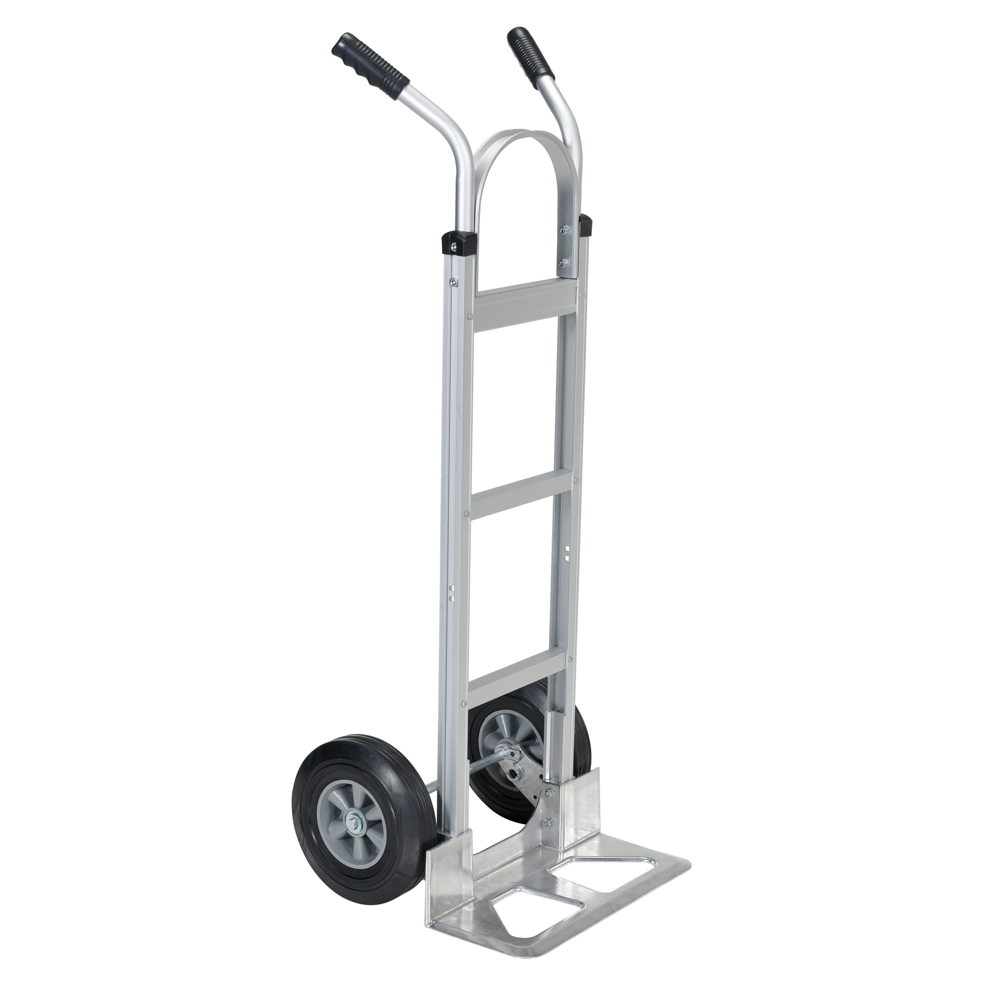 Vestil Dual Handle Hand Truck - 51.25in. Height, 500-Lb. Capacity, Aluminum, Model# DHHT-500A-ANP-HR