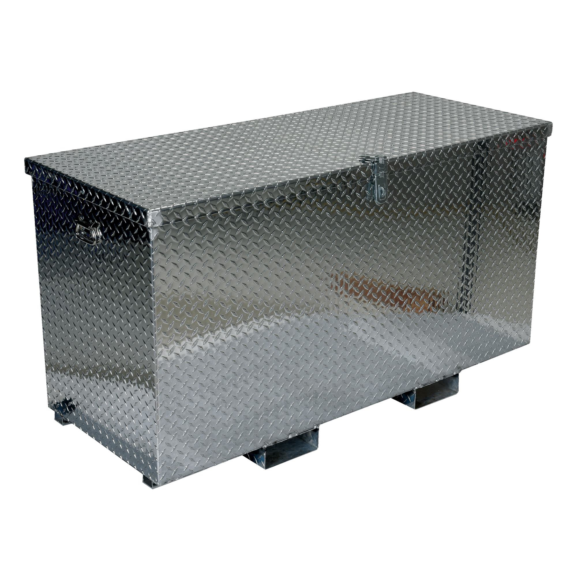 Vestil Aluminum Portable Tool Box with Fork Pockets 25-7/8 In. x 61-1/4 In. x 34-1/16 In. 2500 Lb. Capacity Silver