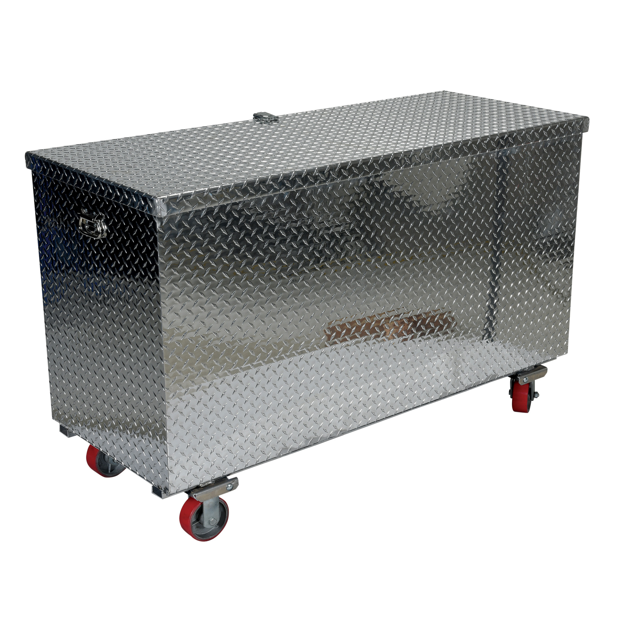 Vestil Aluminum Portable Tool Box with Casters 25-7/8 In. x 49-1/4 In. x 44-11/16 In. 2500 Lb. Capacity Silver