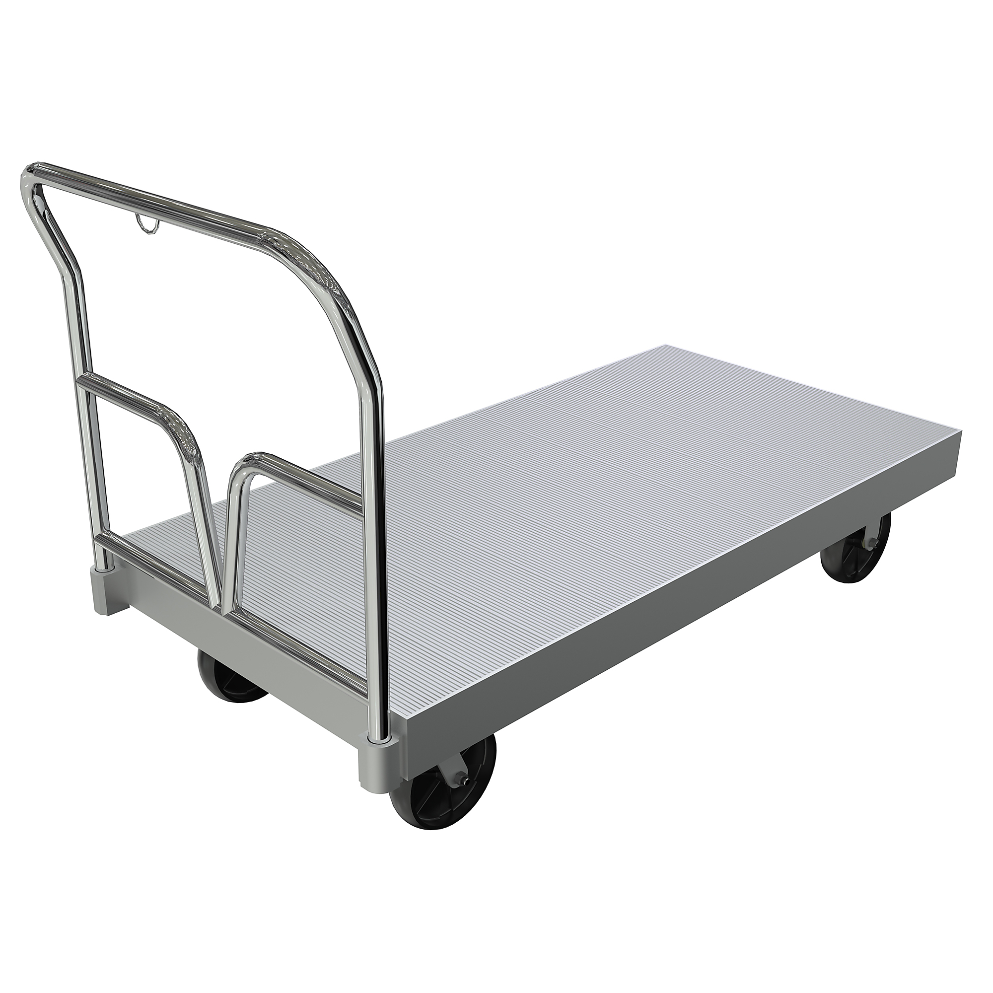 Vestil Extruded Aluminum Platform Truck - 30in. x 60in., 4800-Lb. Capacity, Removable Handle, Model# EFHD-3060