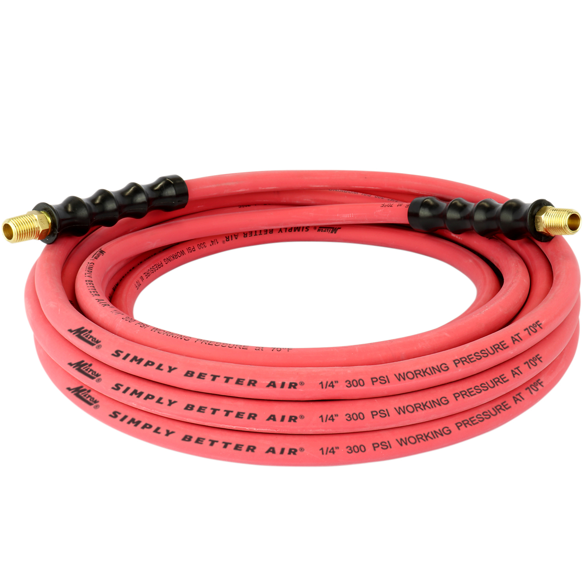Milton, 1/4in. x 25ft. ULR Hose (w/ 1/4in. NPT ends), Model# ULR142514-A