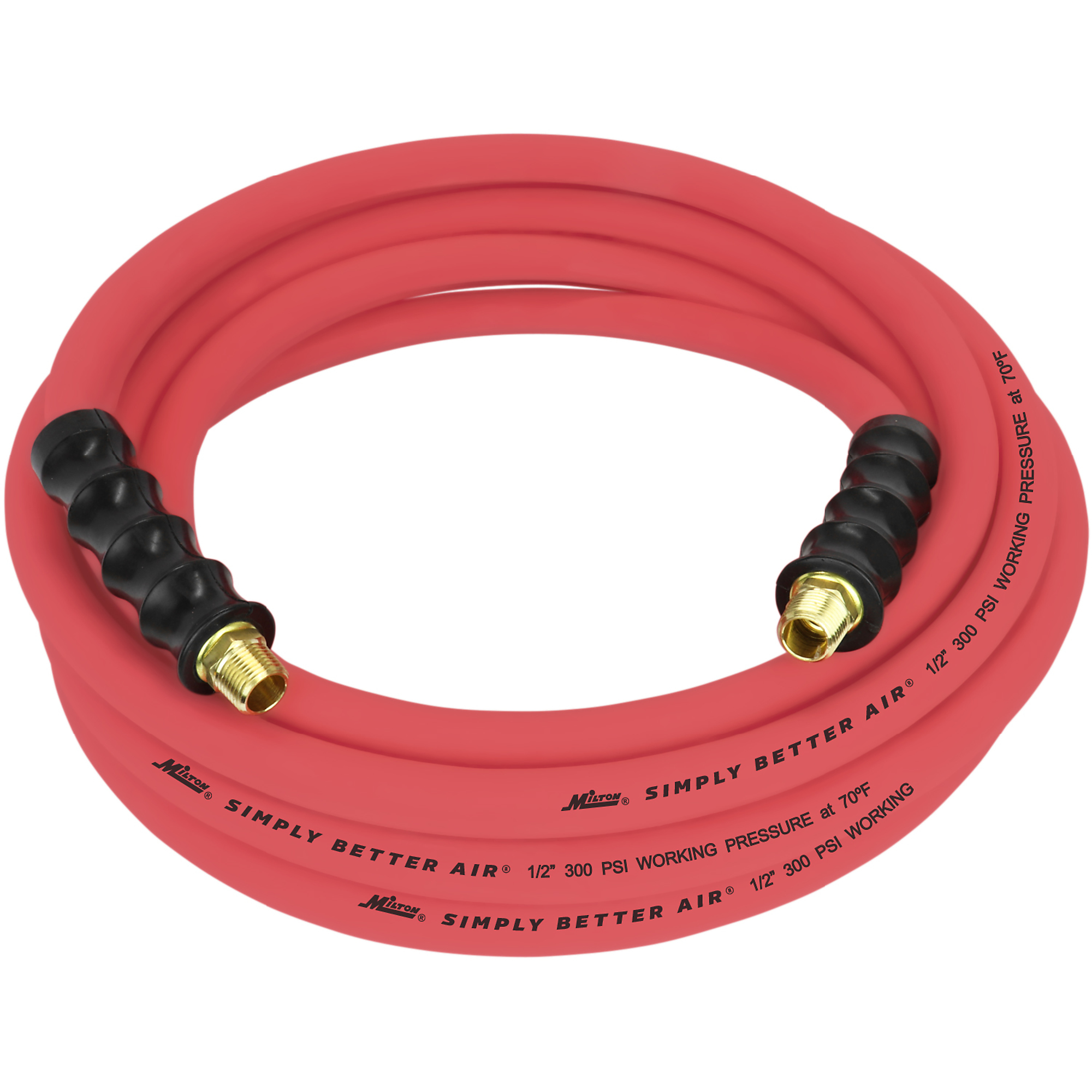 Milton, 1/2in. x 25ft. ULR Hose (w/ 3/8in. NPT ends), Model# ULR122538