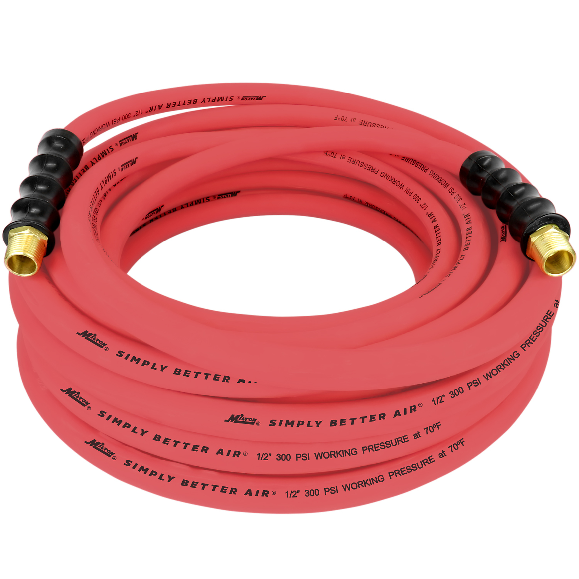 Milton, 1/2in. x 50ft. ULR Hose (w/ 1/2in. NPT ends), Model# ULR125012-A