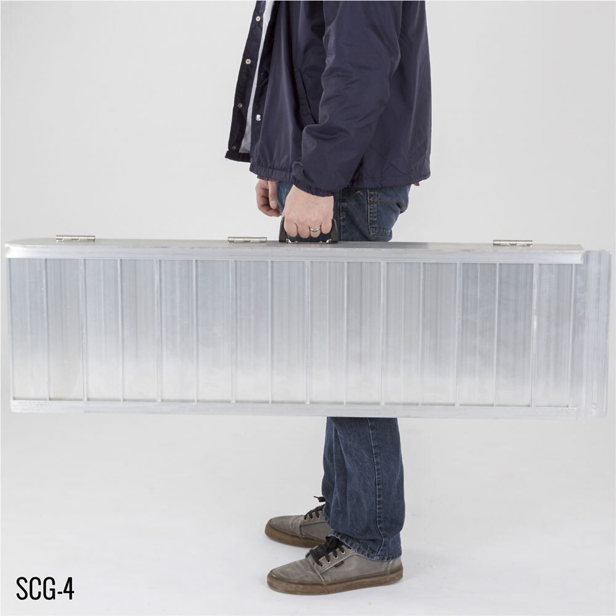 Silver Spring, 4ft. Single-Fold Ramp w/ 600 lb Capacity, Max. Ramp Length 48 in, Surface Width 30 in, Total Capacity 600 lb, Model# SCG-4