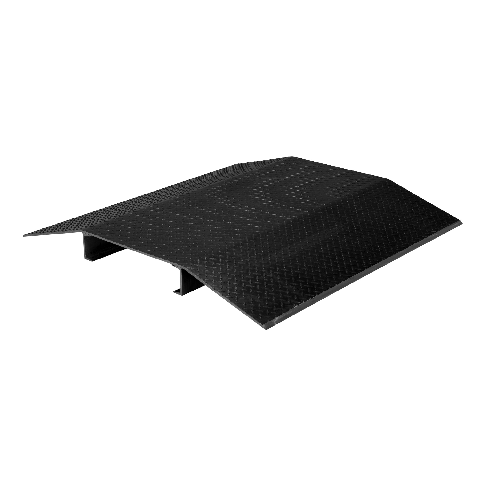 Vestil Fabricated Aluminum Hose and Cable Crossovers 48 In. x 48 In. 2000 Lb. Capacity Black