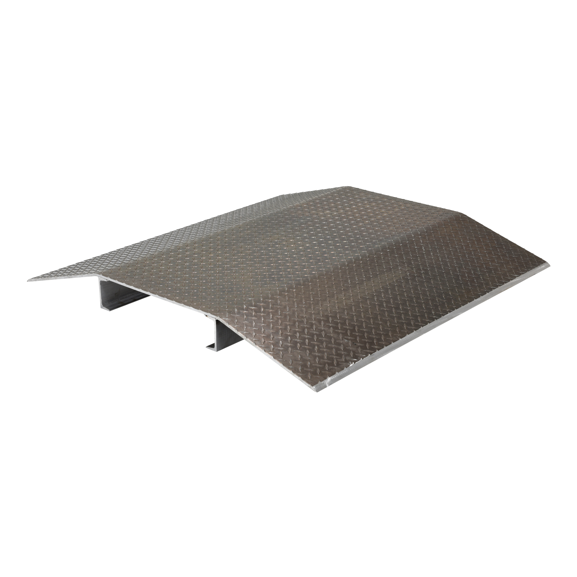 Vestil Fabricated Aluminum Hose and Cable Crossovers 48 In. x 48 In. 2000 Lb. Capacity Silver