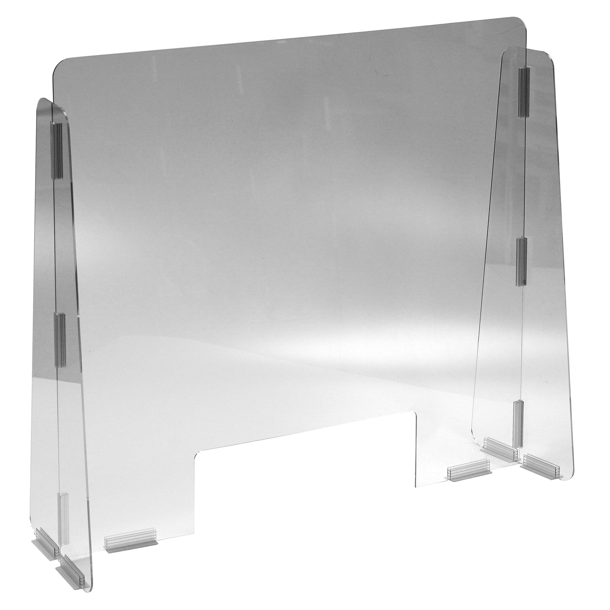 Vestil, Cashier Guard 31x28 1/8in. Polycarbonate 15x5 Slot, Material Polycarbonate, Height 28 in, Width 31 in, Model# CG1-PB-AC-01