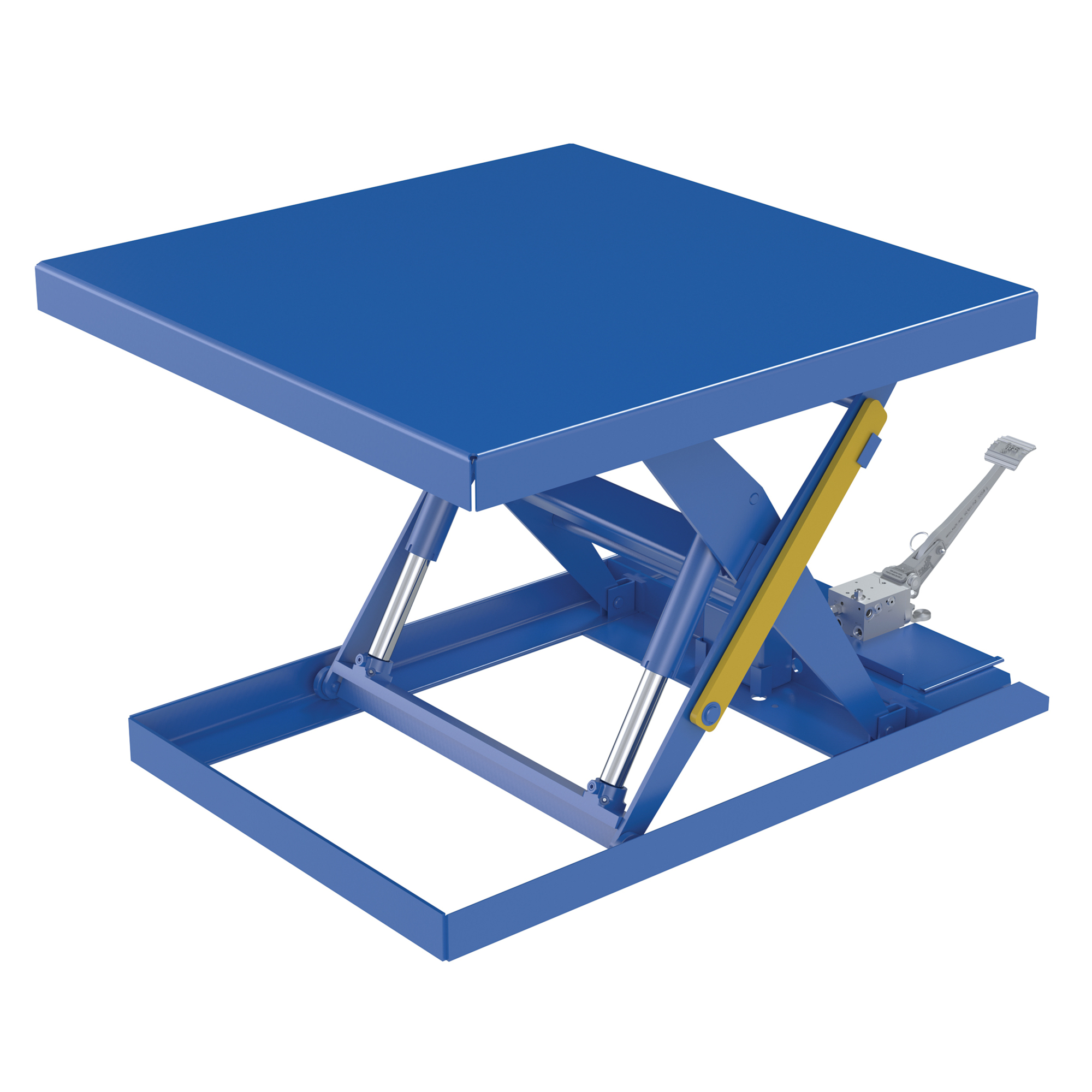 Vestil Steel Scissor Lift Table - Foot Pump, 2000-Lb. Capacity, 8in. to 32in. Height, Model# SCTAB-2000-4242-FP
