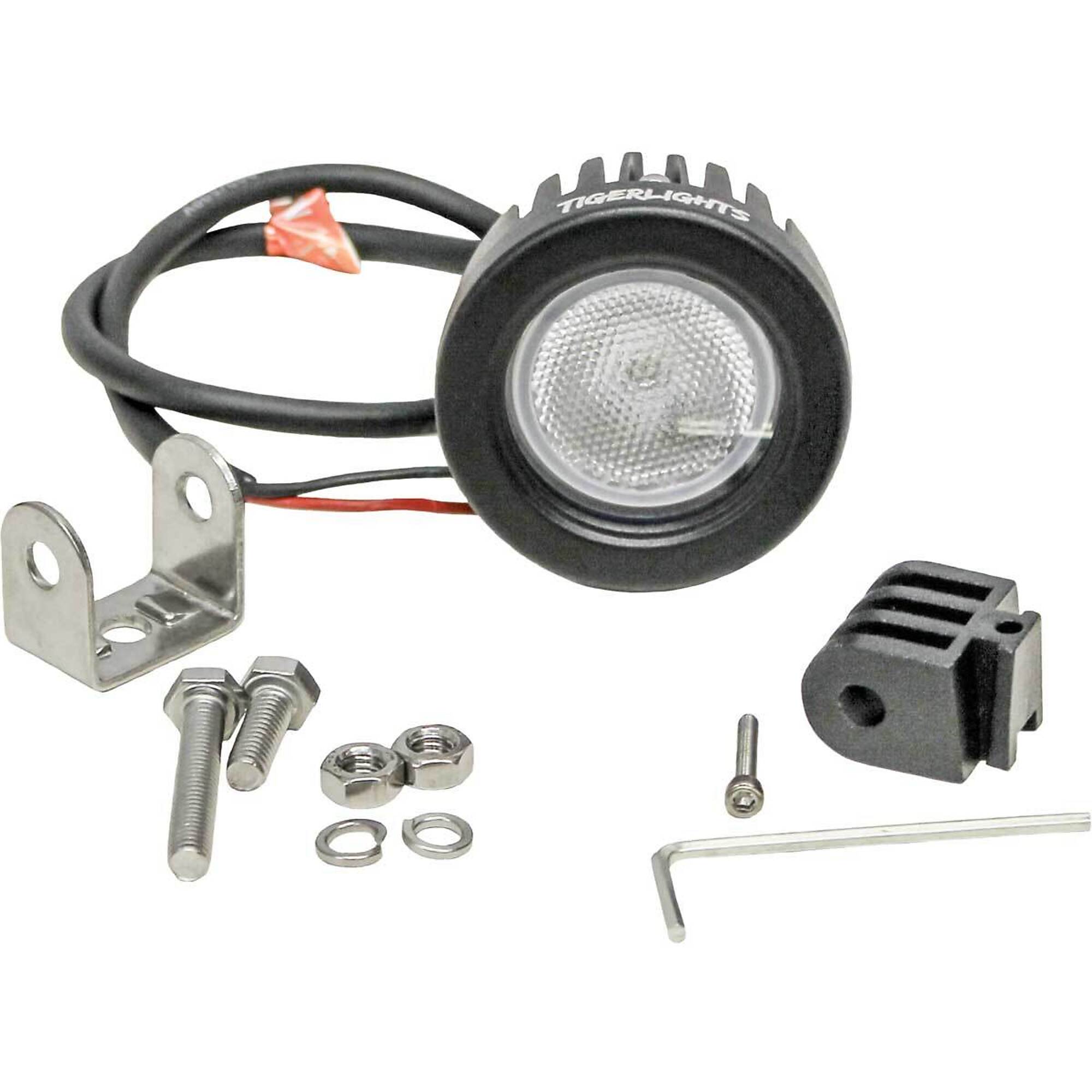 Tiger Lights Round LED Flood Light - 2.125in. Dia., 1,000 Lumens, 10 Watts, Polycarbonate Lens, Model# TL906F