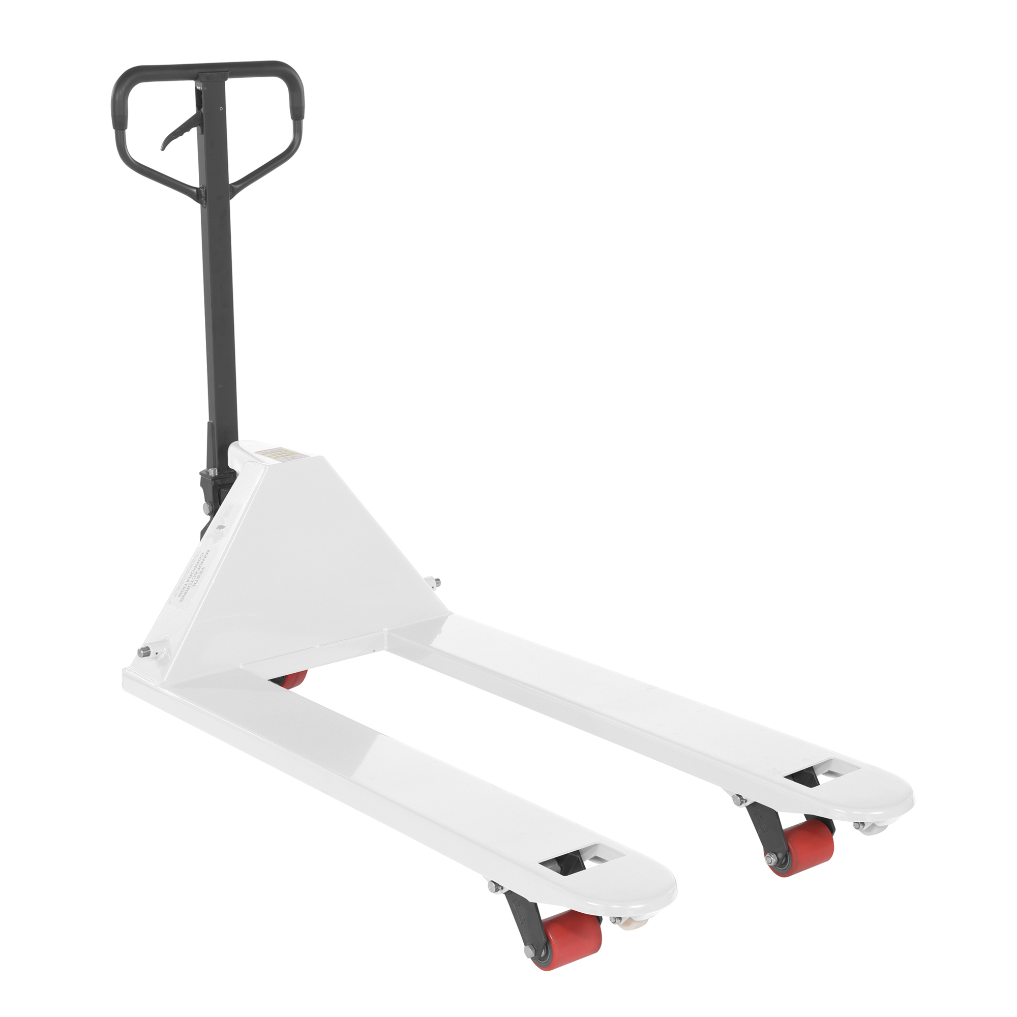 Vestil Full-Featured Pallet Truck - 5500-Lb. Capacity, 48in. Fork Length, Ergonomic Design, Model# PM5-2748-WT