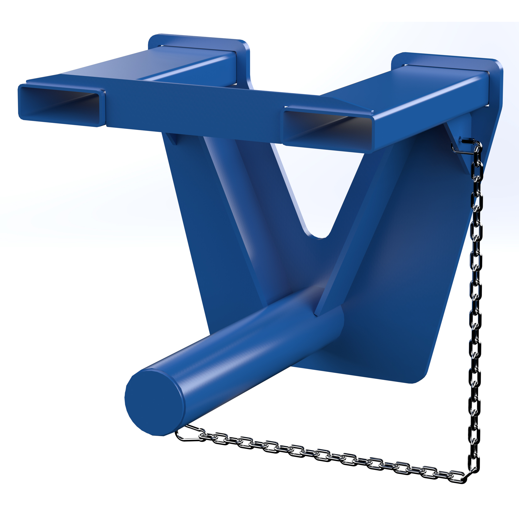 Vestil Steel Coil Lifter Fork Mounted Inverted 24 In 5500 Lb Capacity Blue