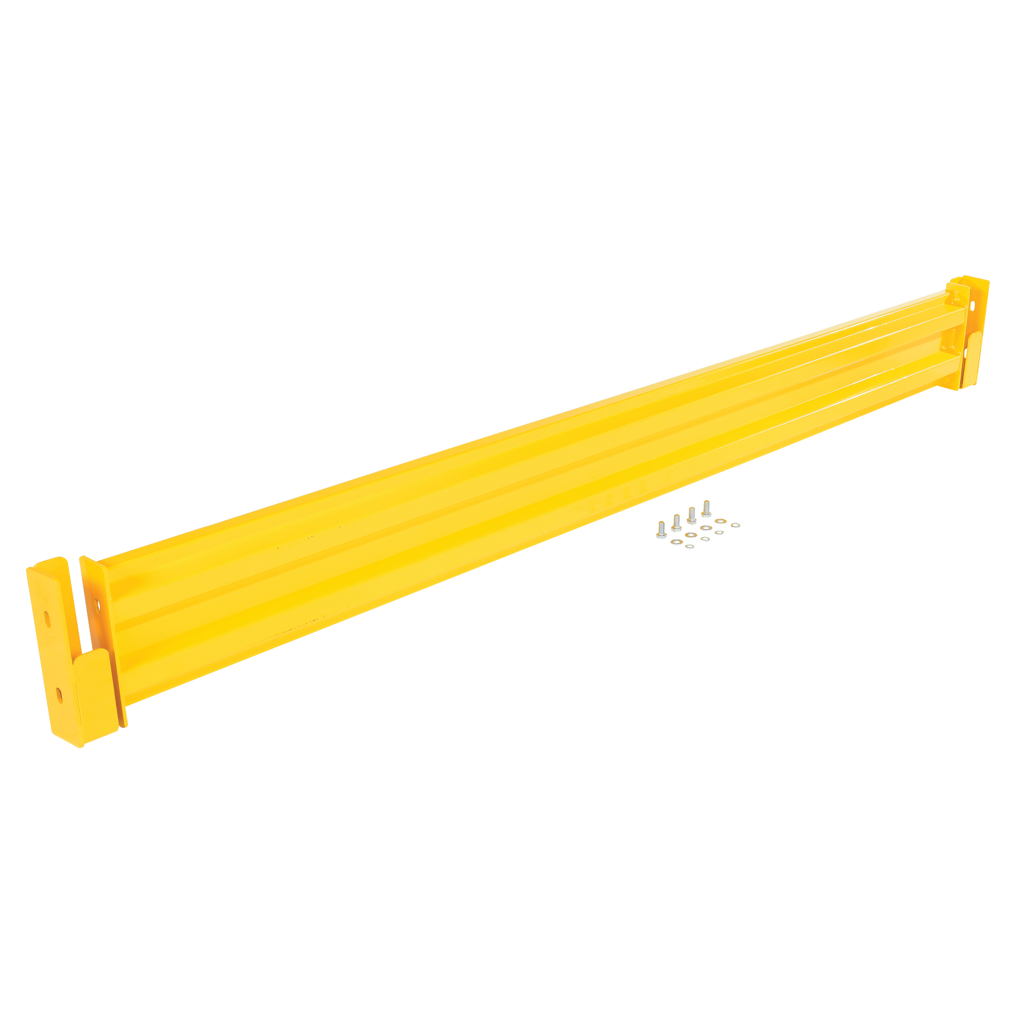 Vestil Steel 2 Ribbed Drop In Style Guard Rail 114 In. Length Yellow