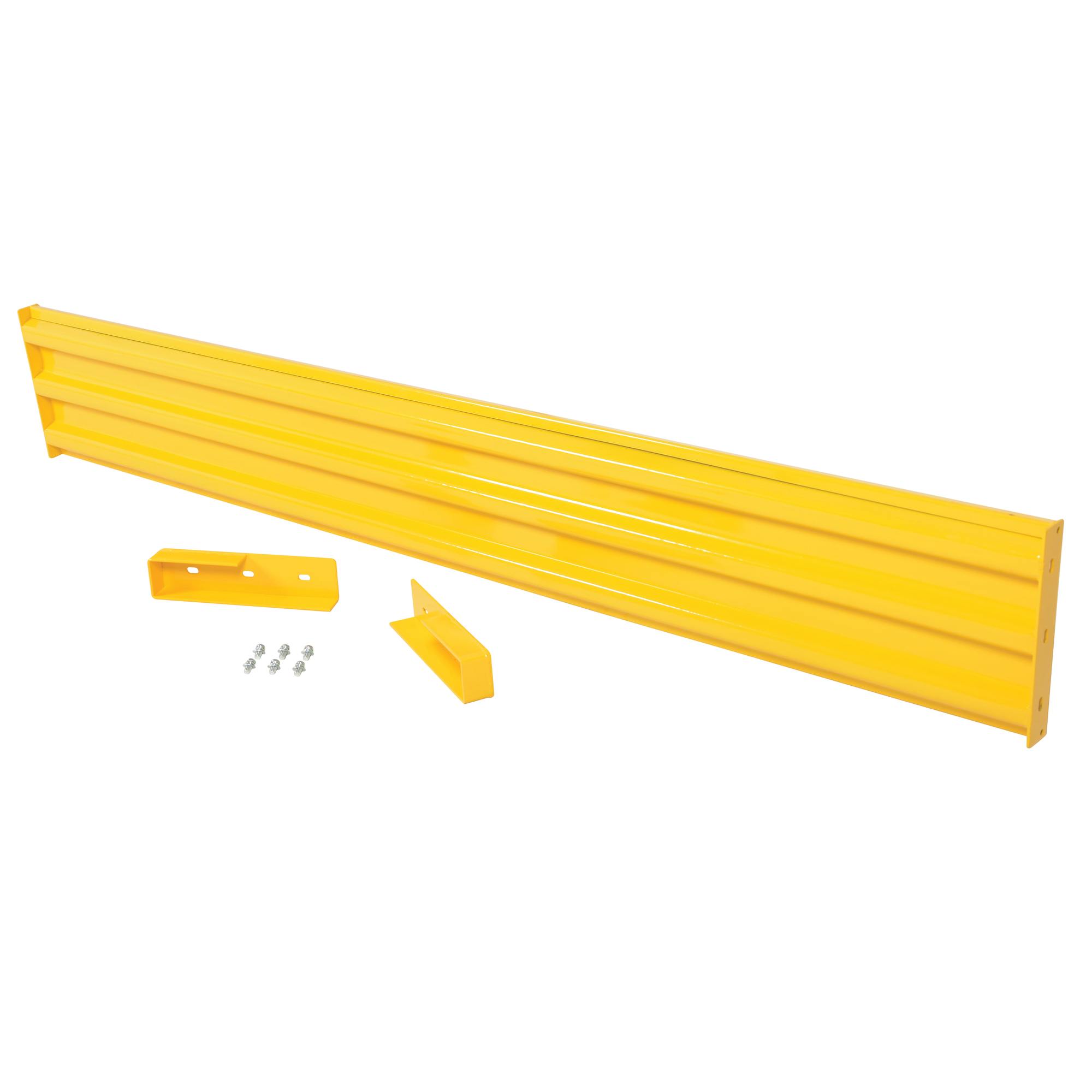 Vestil Steel 3 Ribbed Drop In Style Guard Rail 113.875 In. Length Yellow