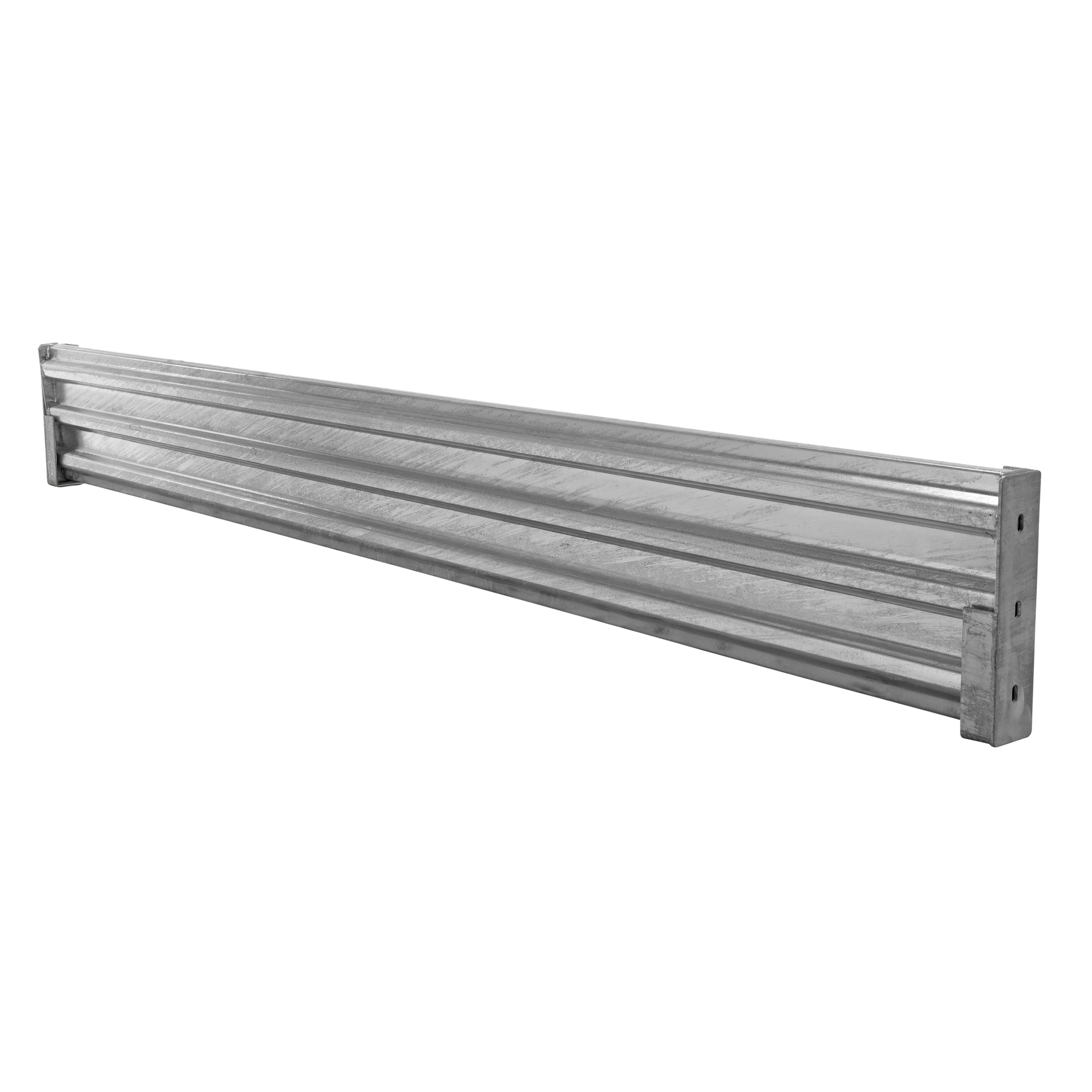 Vestil Ribbed Drop-In Guard Rail - 113.875in. Length, 3 Ribs, Hot ...