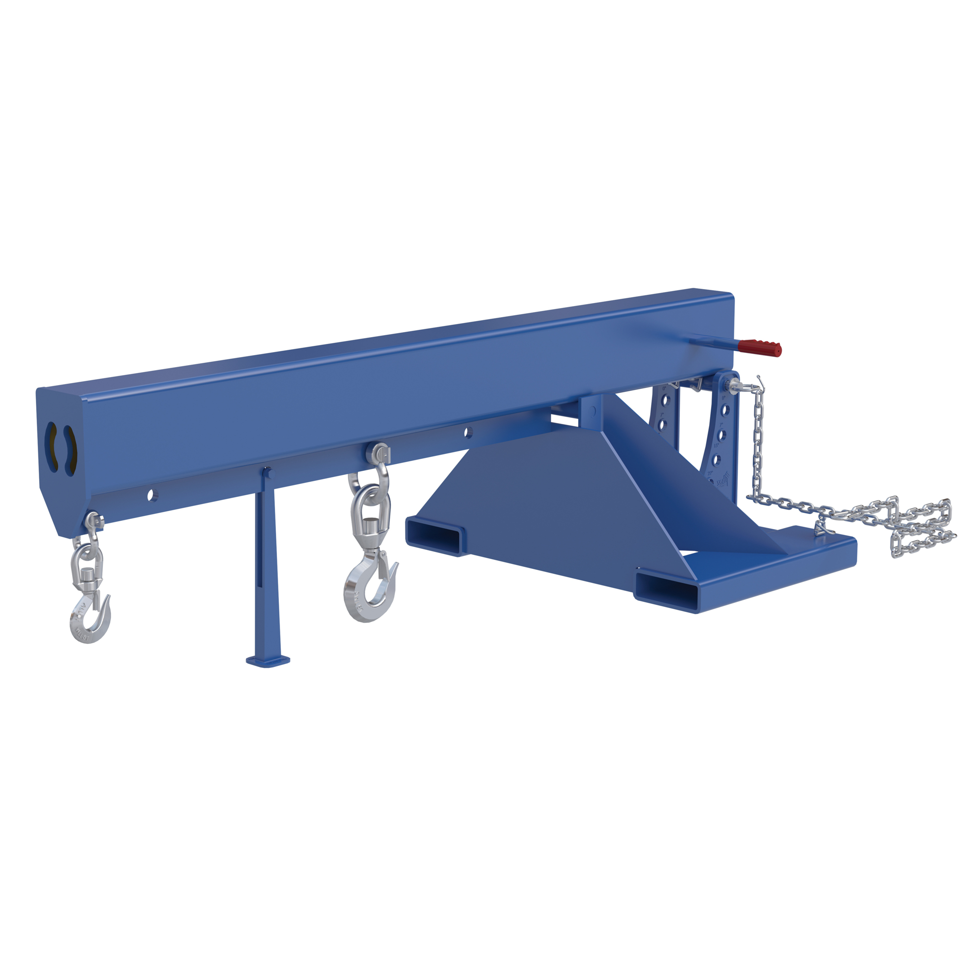 Vestil Steel Orbit Non Telescoping Lift Boom 36 In. Fork Pocket Center 8,000 Lb. Capacity Blue