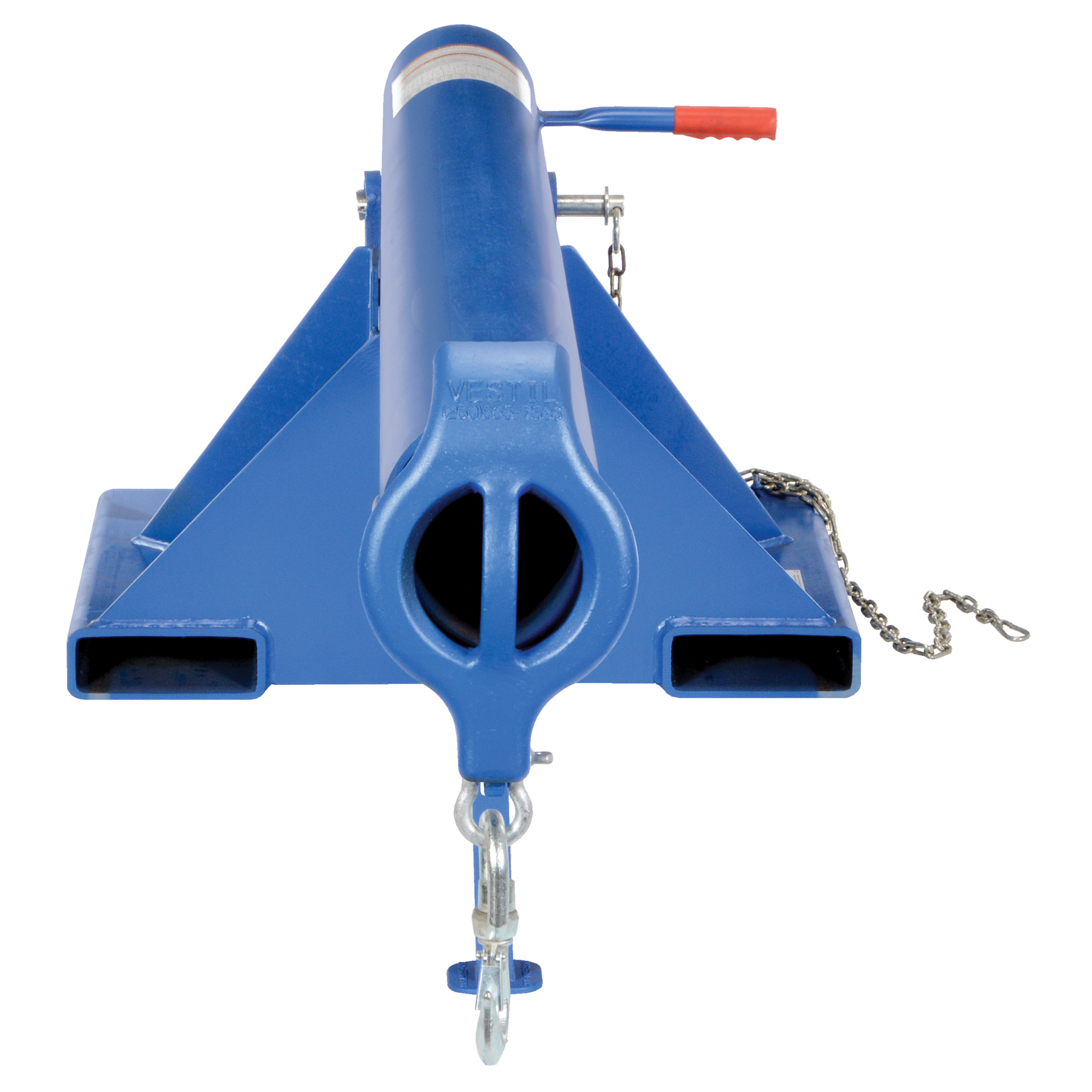 Vestil Steel Orbit Non Telescoping Lift Boom 24 In. Fork Pocket Center 6,000 Lb. Capacity Blue