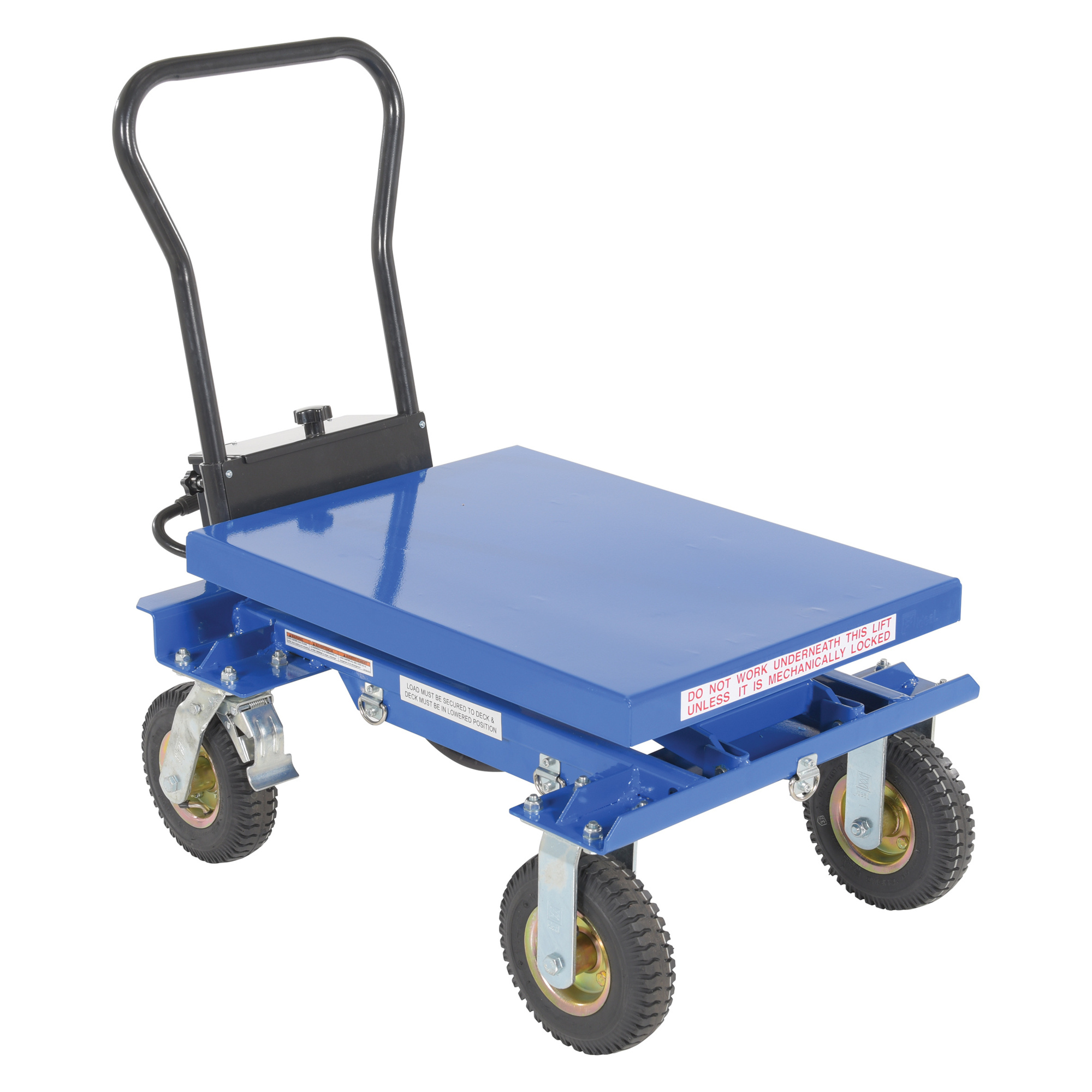 Vestil Rough Terrain Elevating Cart - 400-Lb. Capacity, 15in. to 34.5in. Height, Pneumatic Tires, Model# CART-PN-400