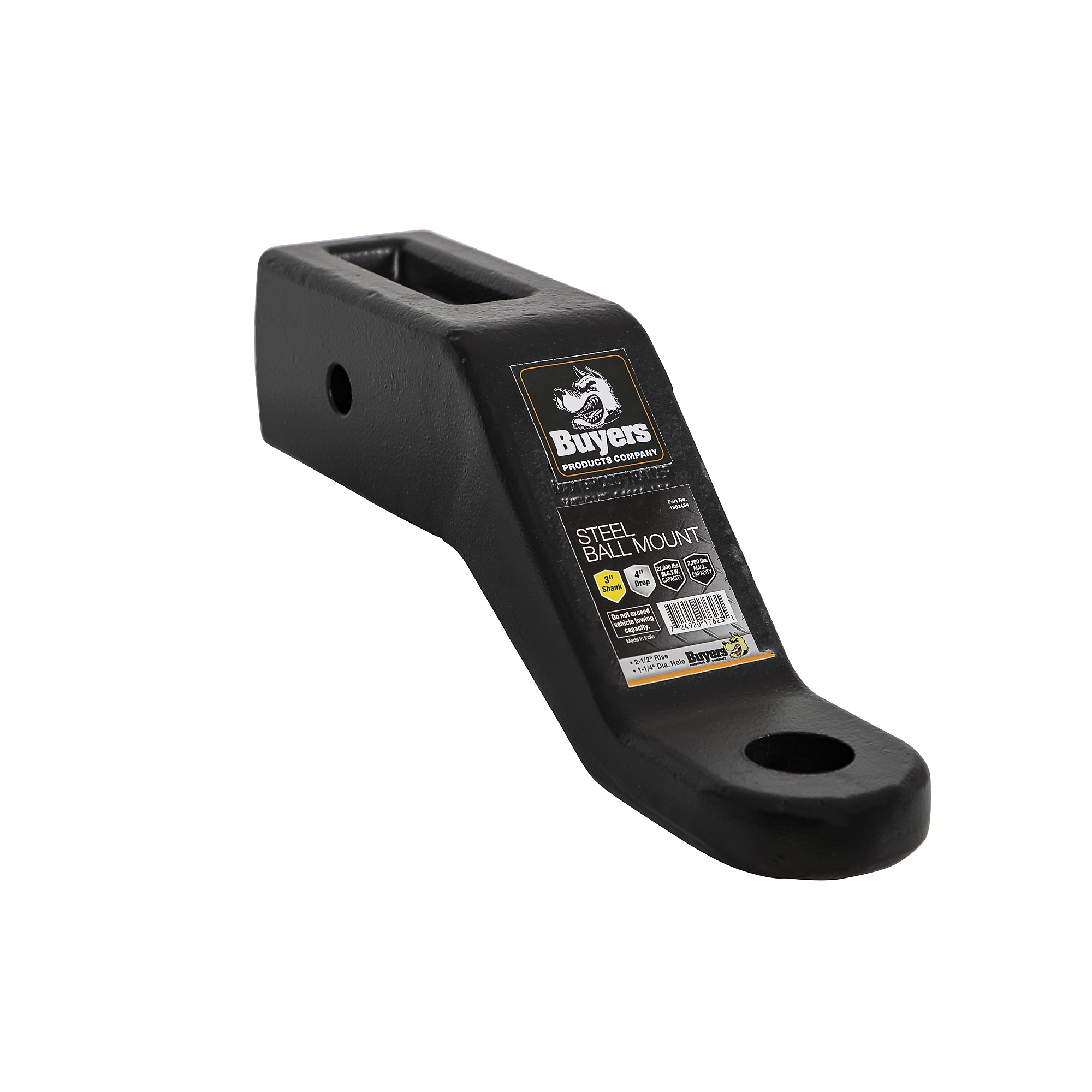 Buyers Products, Heavy Duty 3in. Forged Ball Mount- 4in. Drop, Model# 1803454