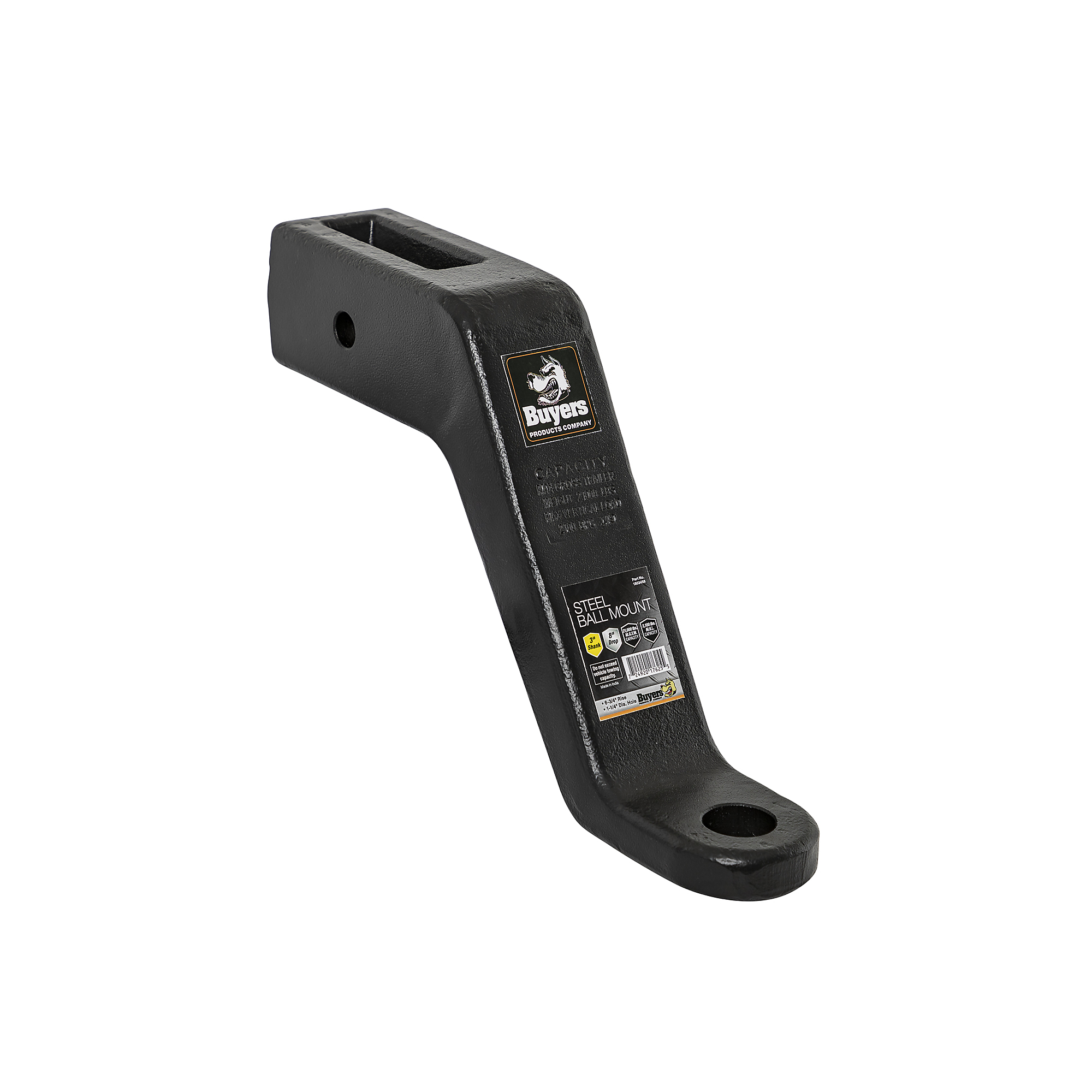 Buyers Products, Heavy Duty 3in. Forged Ball Mount- 8in. Drop, Material Forged Steel, Model# 1803458