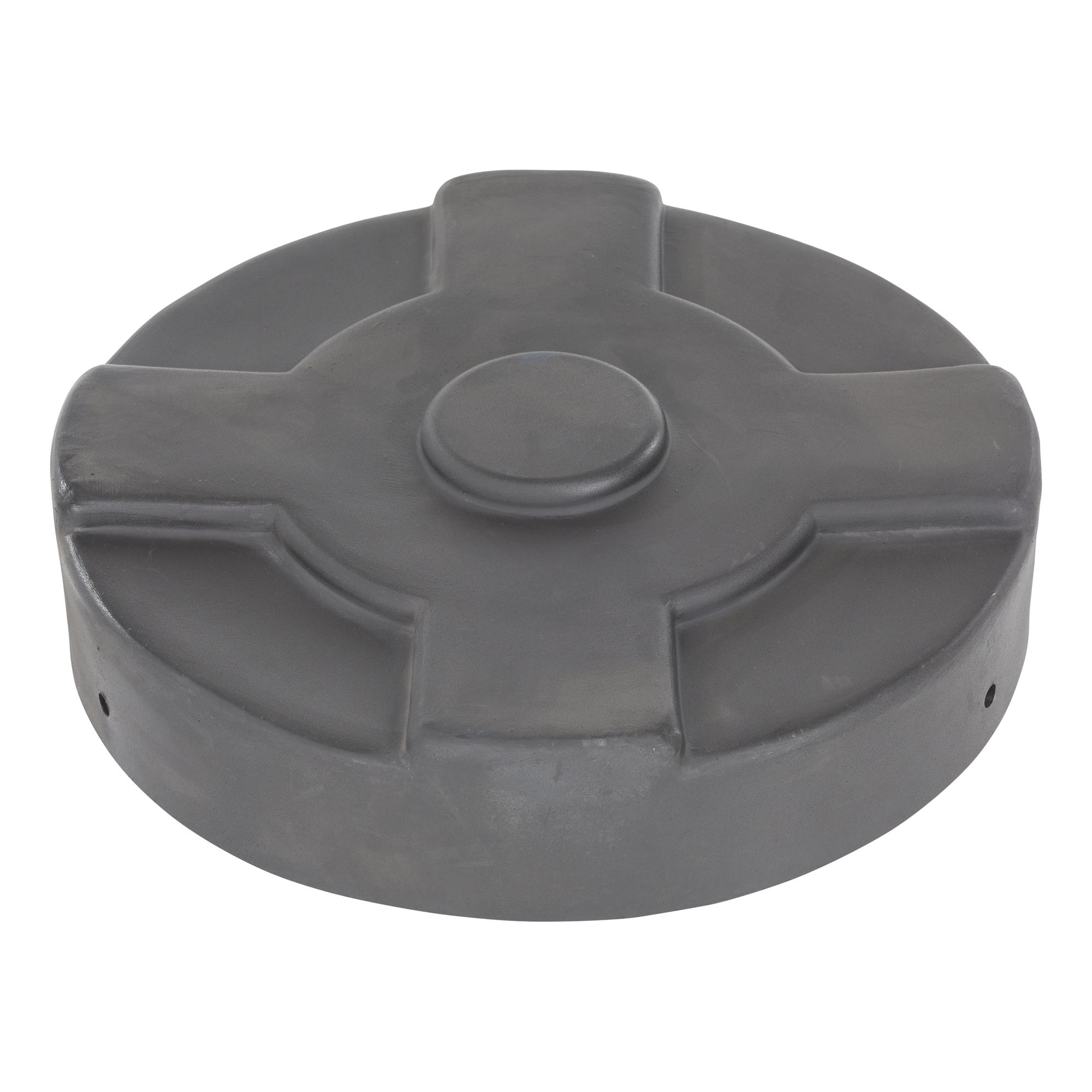 Vestil Low-Density Poly Drum Cover - 30 Gal., Polyethylene, 20in. Diameter, Black, Model# DC-P-30-BK