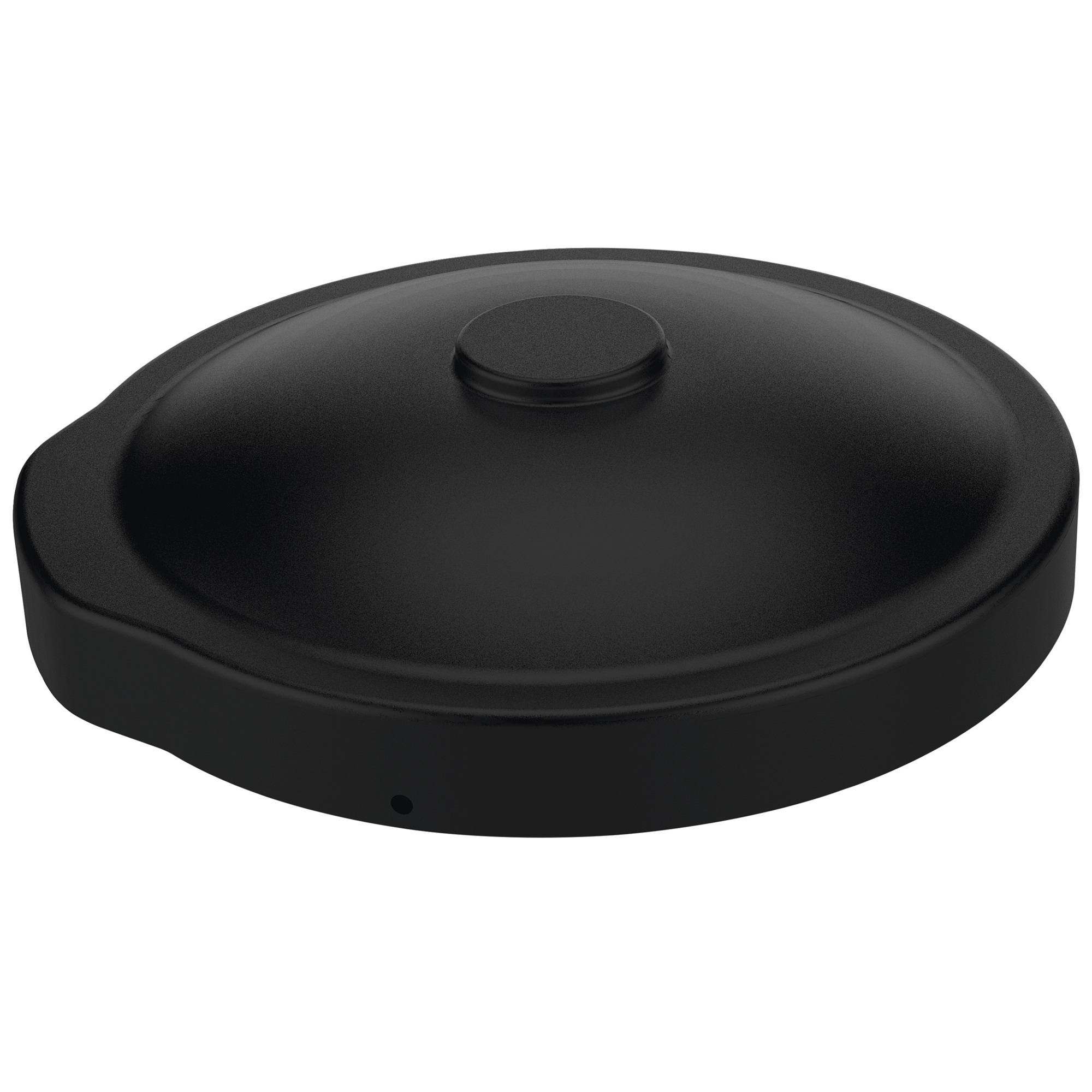 Vestil Poly Drum Cover - 55 Gal, 24.625in. Diameter, Universal Fit, Black, Model# DC-P-55-UF-BK