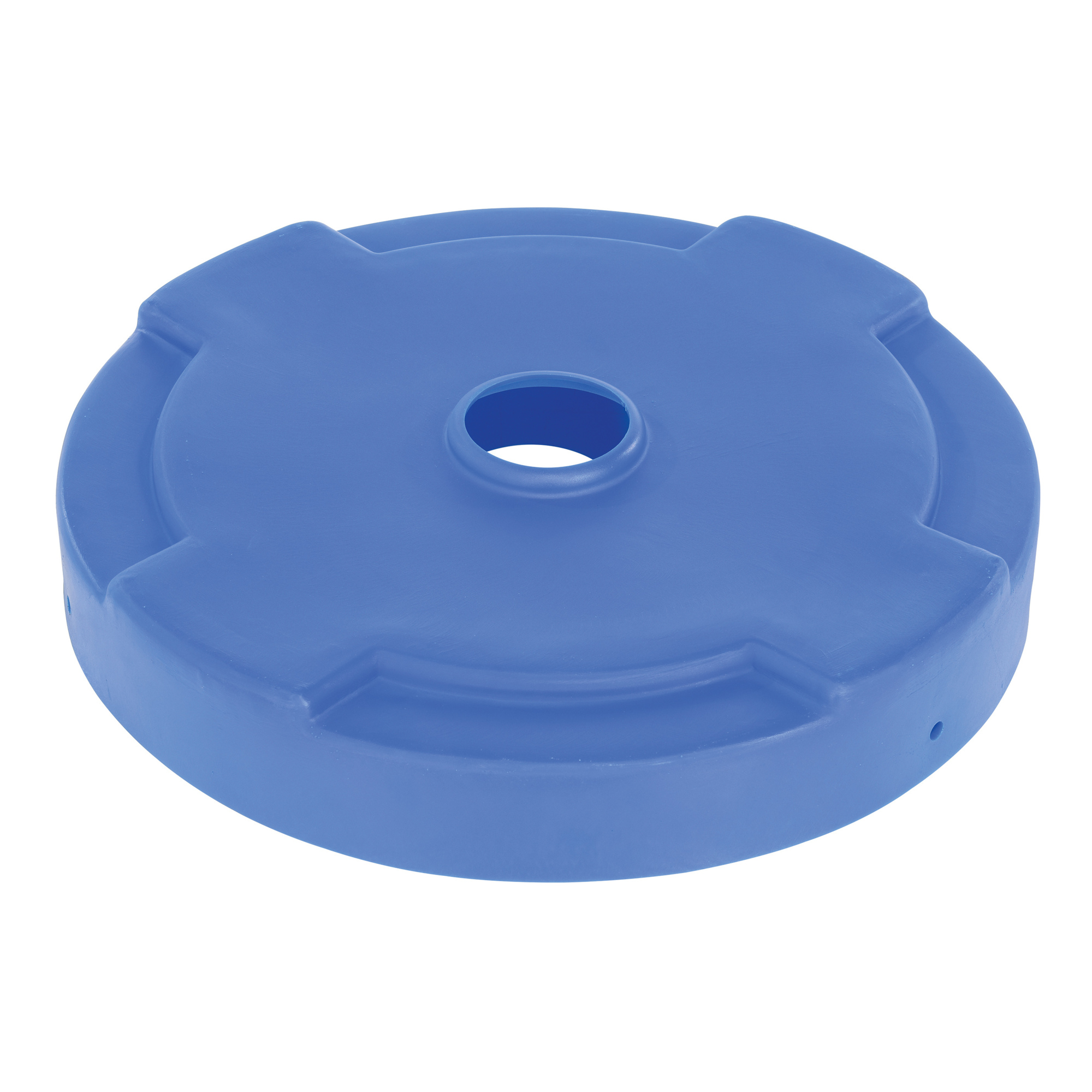 Vestil Low-Density Poly Drum Recycle Lid - 55 Gal., Polyethylene, 24.75in. Diameter, Model# DC-P-55-CAN-BU