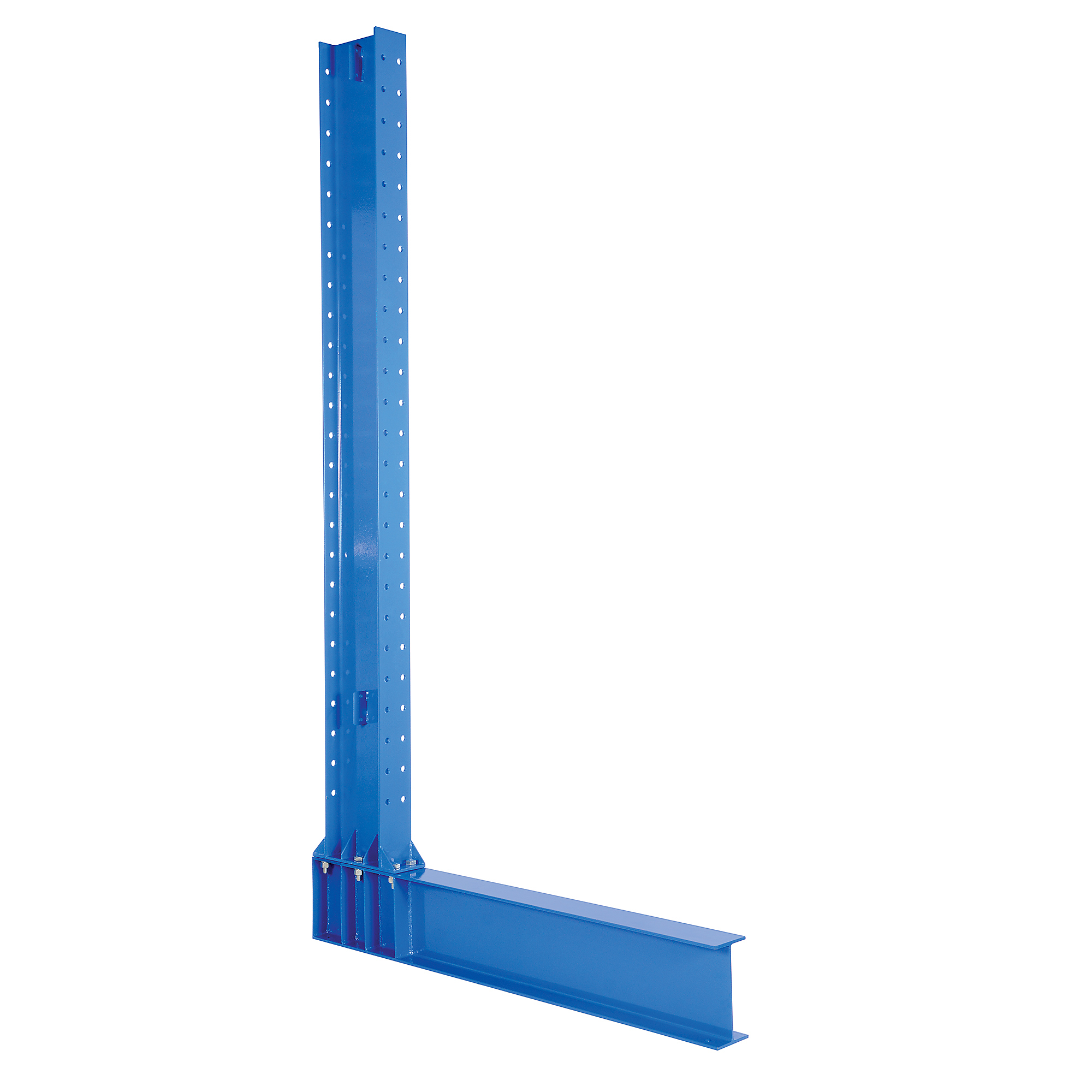 Vestil Single Sided Cantilever Upright with 30 In. and 36 In. Arms 14 Ft. 17,600 Lb. Capacity Blue
