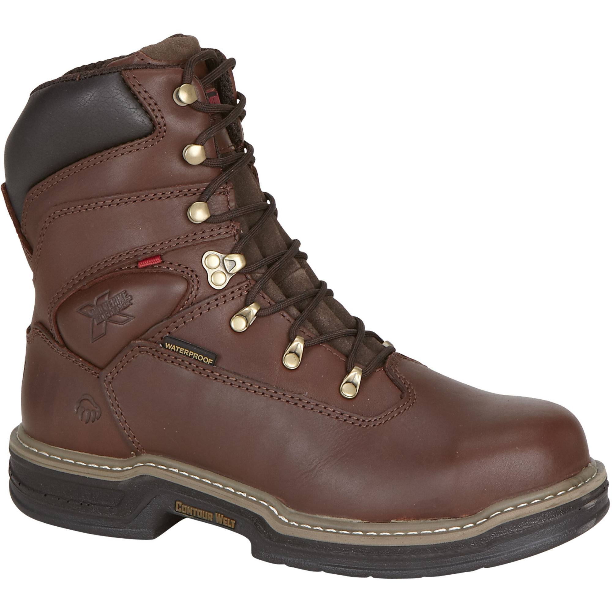 Wolverine Buccaneer MultiShox Waterproof 8in. EH Steel-Toe Boot — Brown,  Size 8, Model# W04822